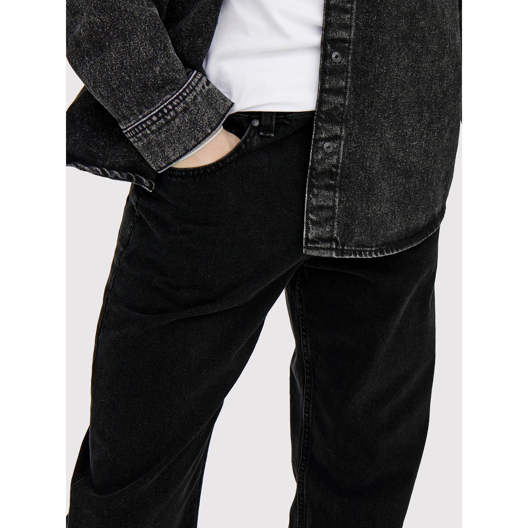 Only & Sons Дънки Edge 22022961 Черен Loose Fit - Pepit.bg