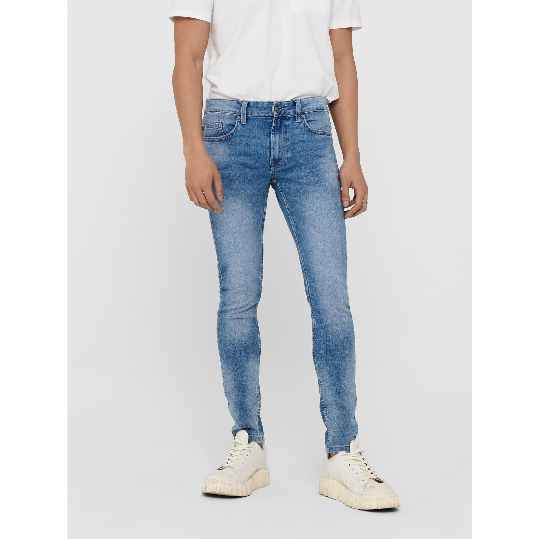 Only & Sons Дънки Warp 22018252 Син Skinny Fit - Pepit.bg