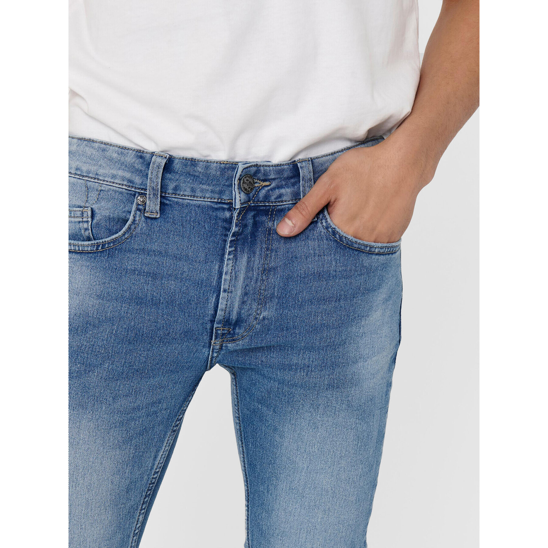 Only & Sons Дънки Warp 22018252 Син Skinny Fit - Pepit.bg