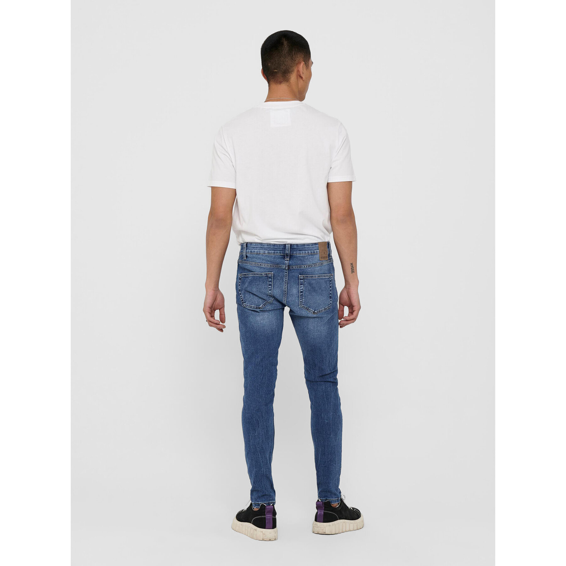 Only & Sons Дънки Warp 22018256 Тъмносин Skinny Fit - Pepit.bg
