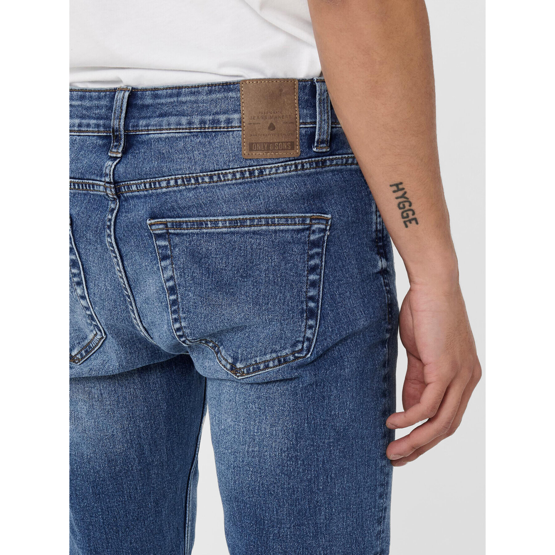 Only & Sons Дънки Warp 22018256 Тъмносин Skinny Fit - Pepit.bg