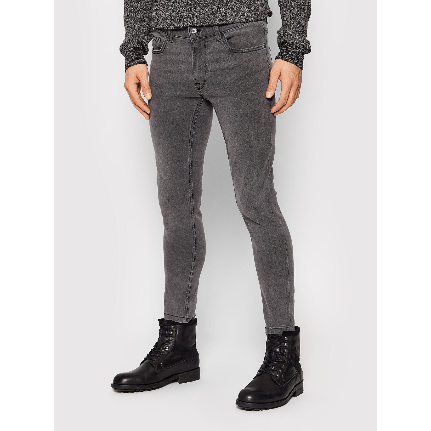 Only & Sons Дънки Warp 22020749 Сив Skinny Fit - Pepit.bg