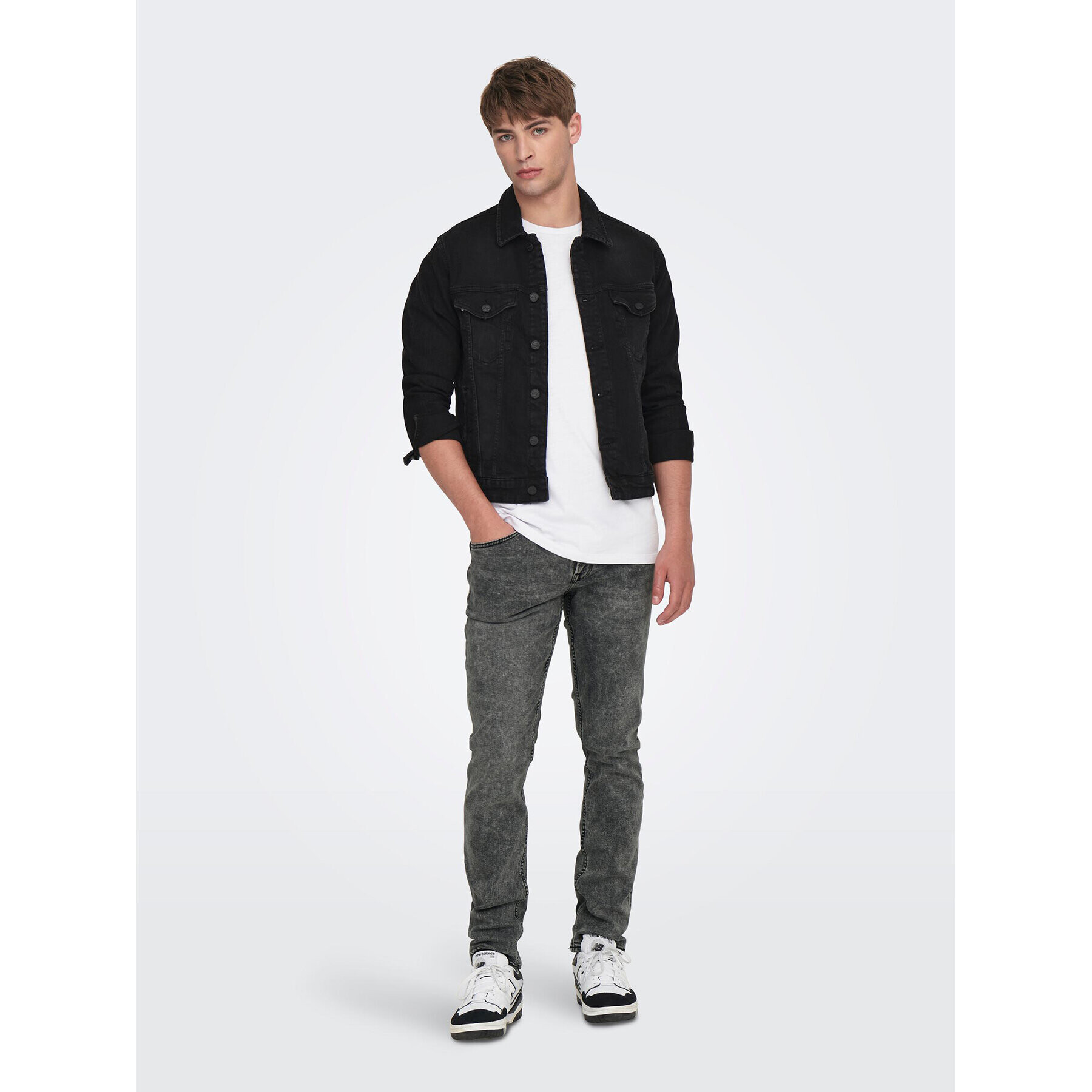 Only & Sons Дънки Weft 22024592 Сив Regular Fit - Pepit.bg