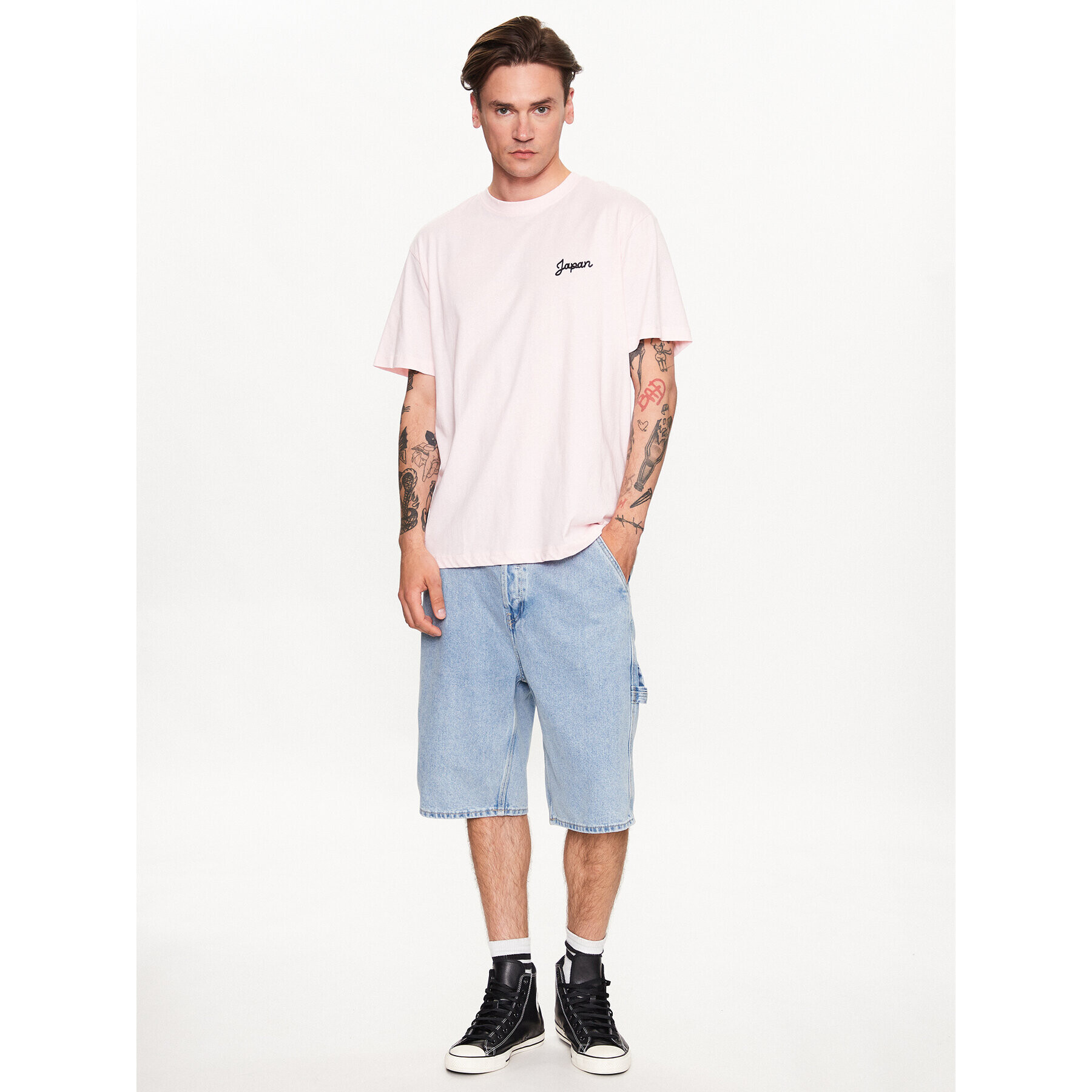Only & Sons Дънкови шорти 22025863 Син Loose Fit - Pepit.bg