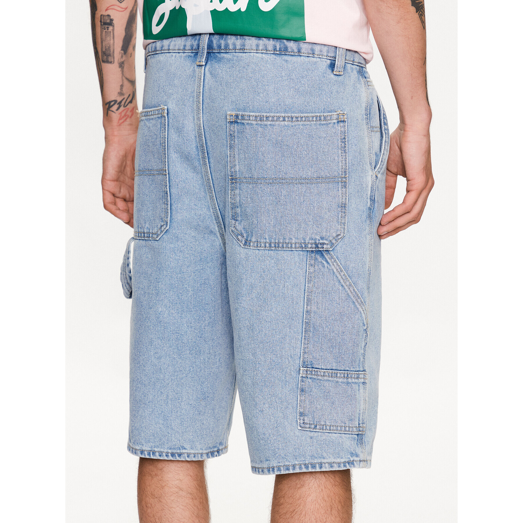 Only & Sons Дънкови шорти 22025863 Син Loose Fit - Pepit.bg