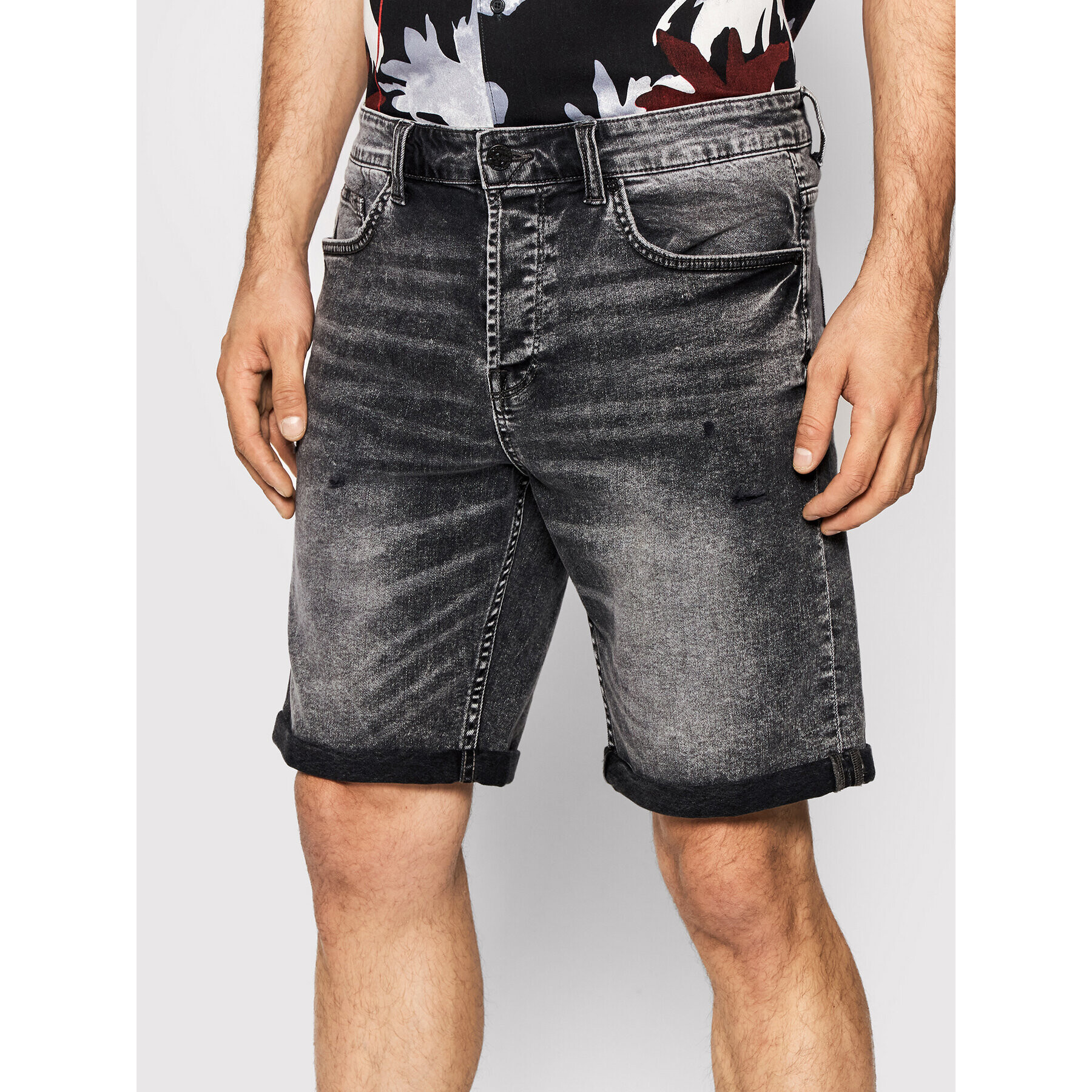 Only & Sons Дънкови шорти Avi 22020784 Сив Regular Fit - Pepit.bg