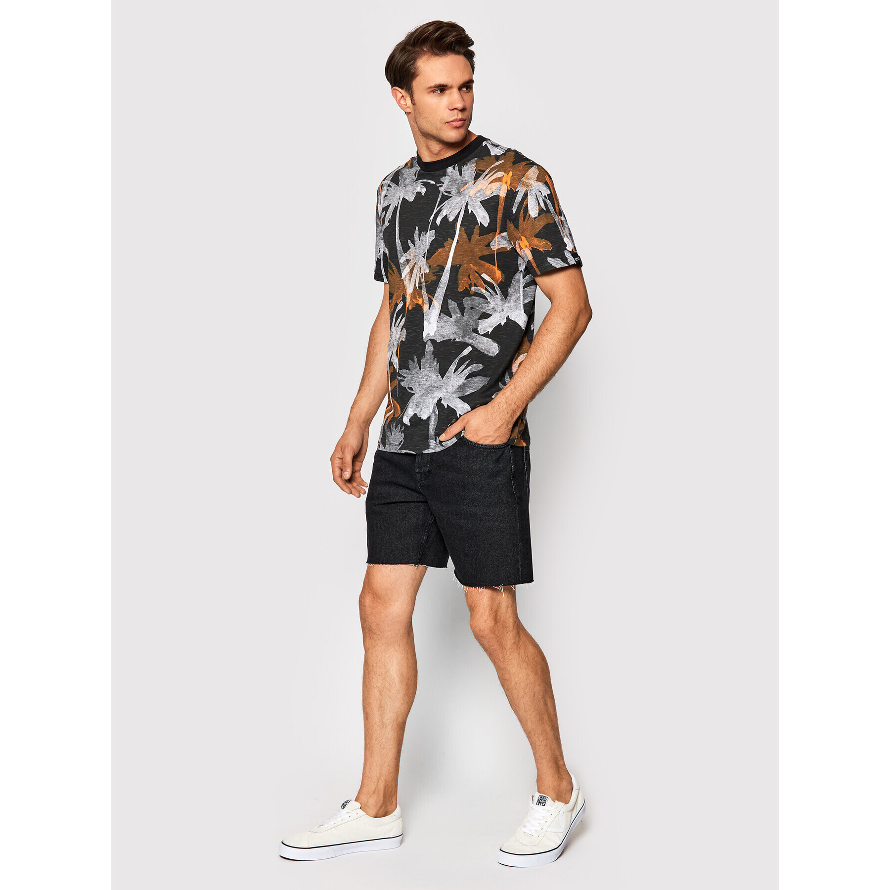 Only & Sons Дънкови шорти Avi 22023328 Черен Regular Fit - Pepit.bg