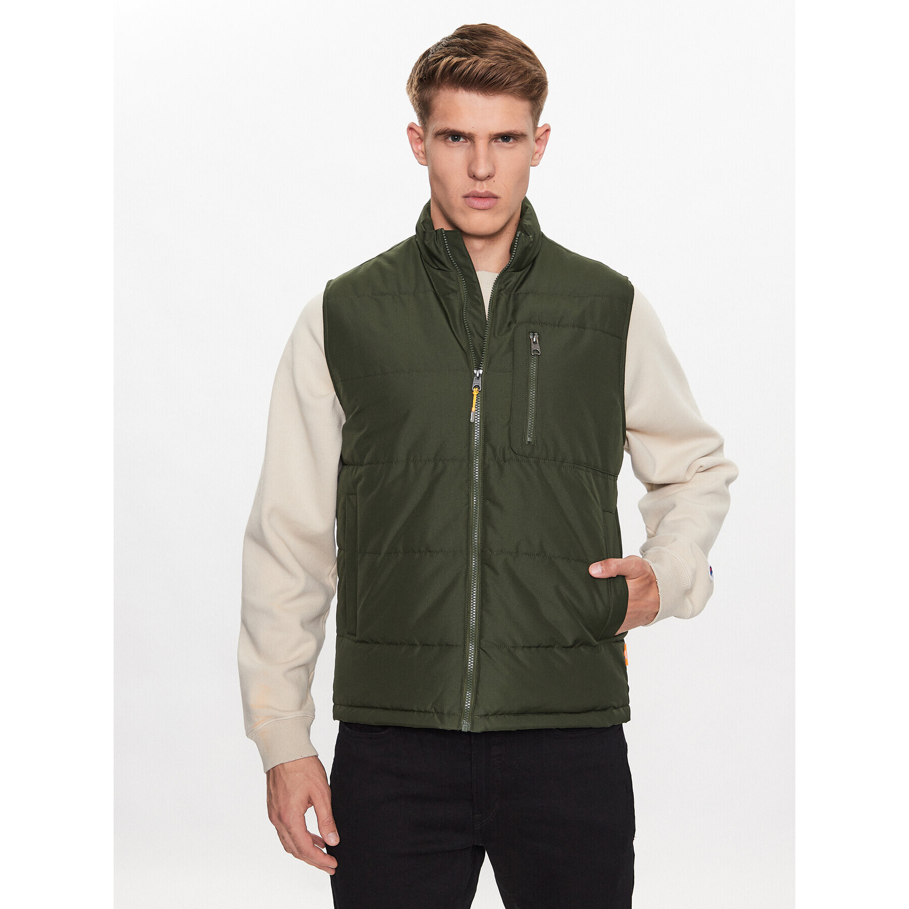 Only & Sons Елек 22024229 Зелен Regular Fit - Pepit.bg