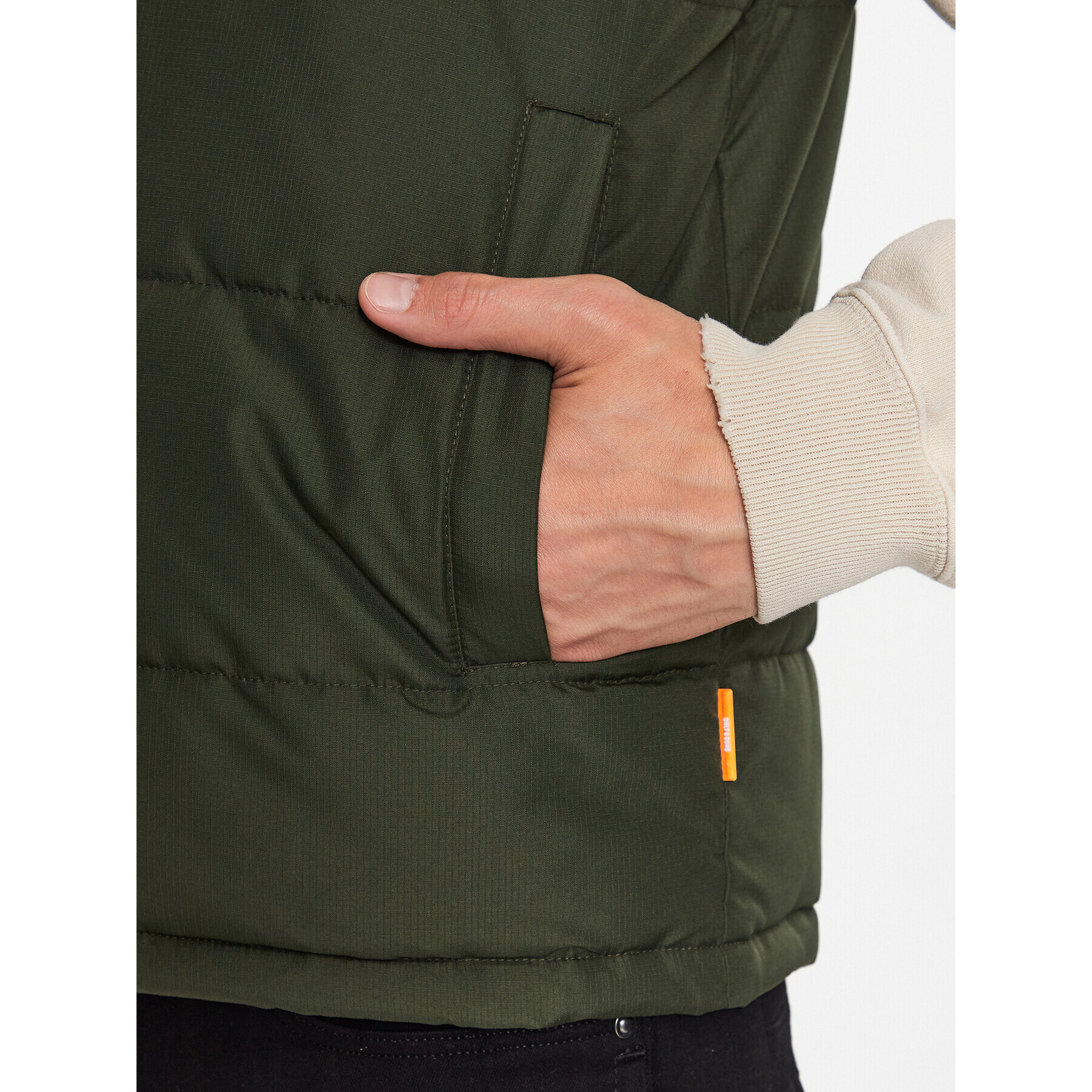 Only & Sons Елек 22024229 Зелен Regular Fit - Pepit.bg