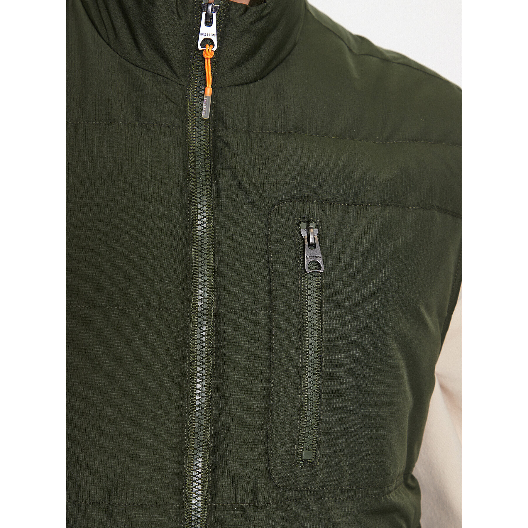 Only & Sons Елек 22024229 Зелен Regular Fit - Pepit.bg