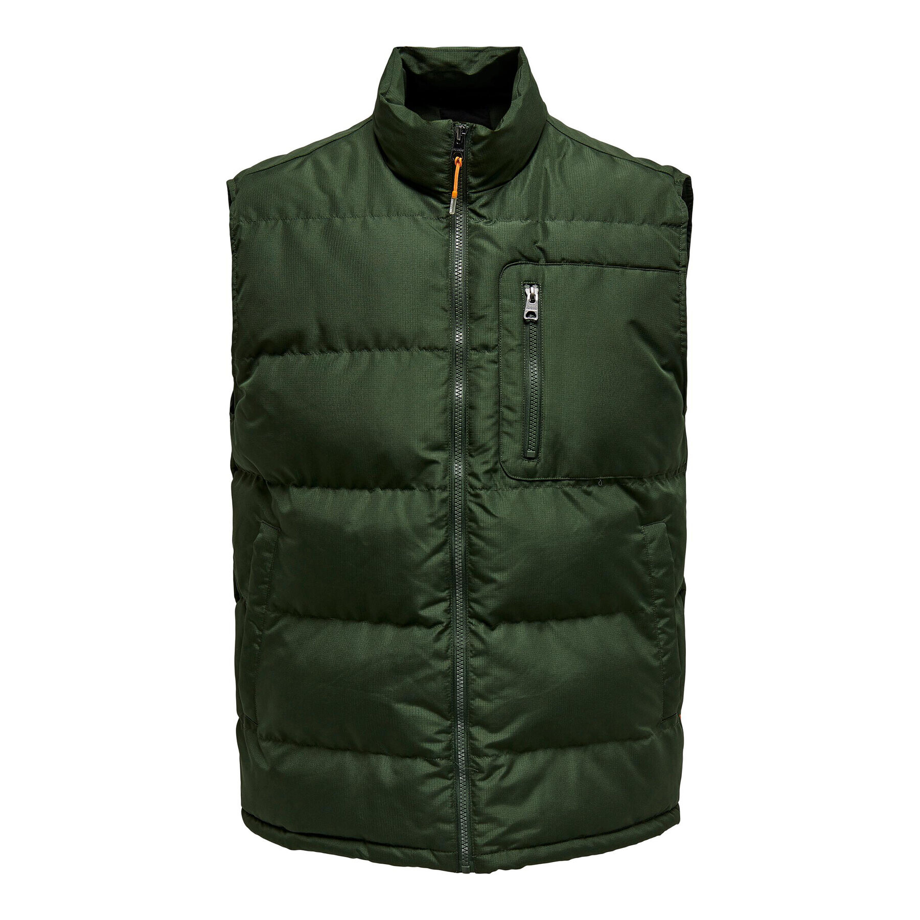 Only & Sons Елек 22024229 Зелен Regular Fit - Pepit.bg