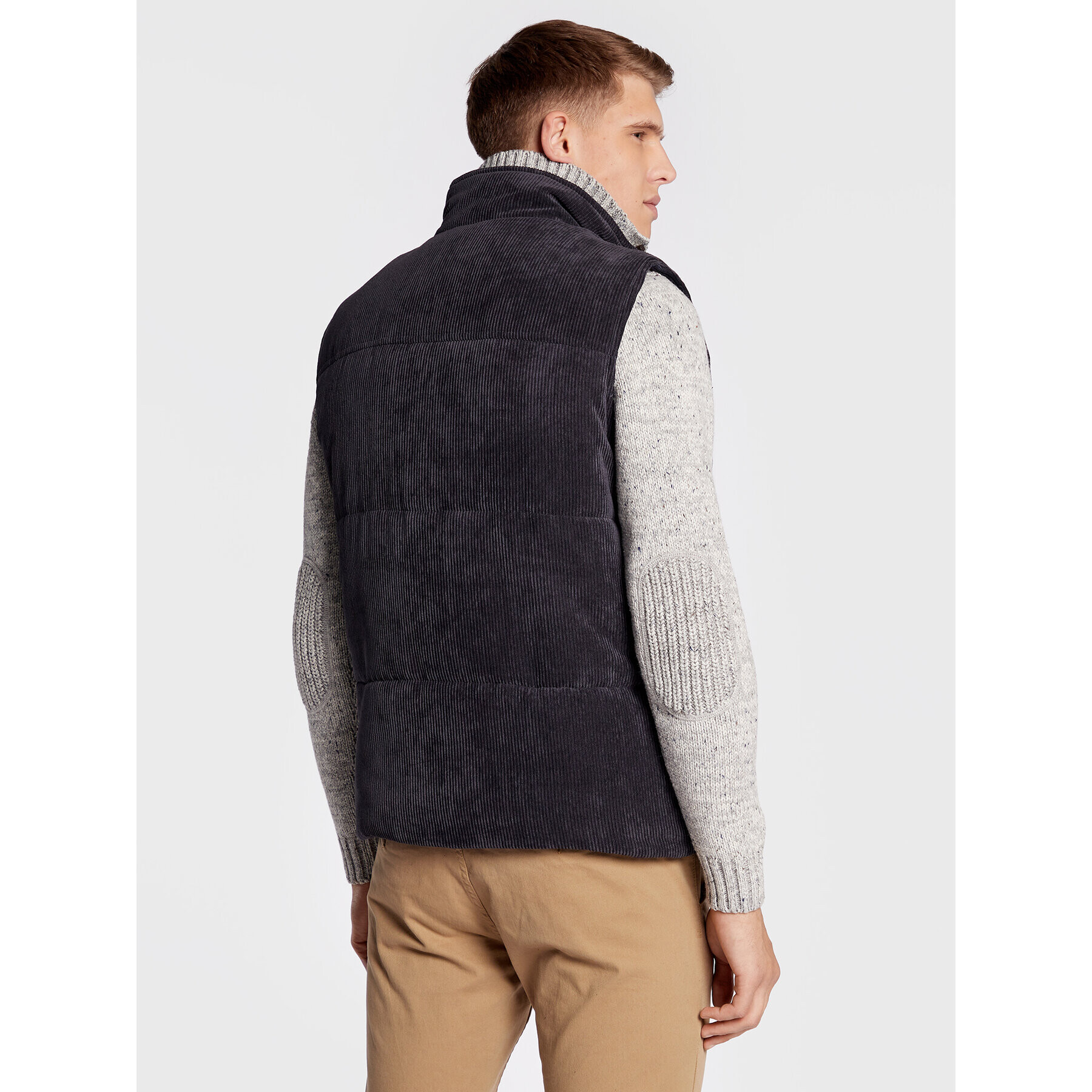 Only & Sons Елек Cash Corduroy 22022506 Сив Regular Fit - Pepit.bg