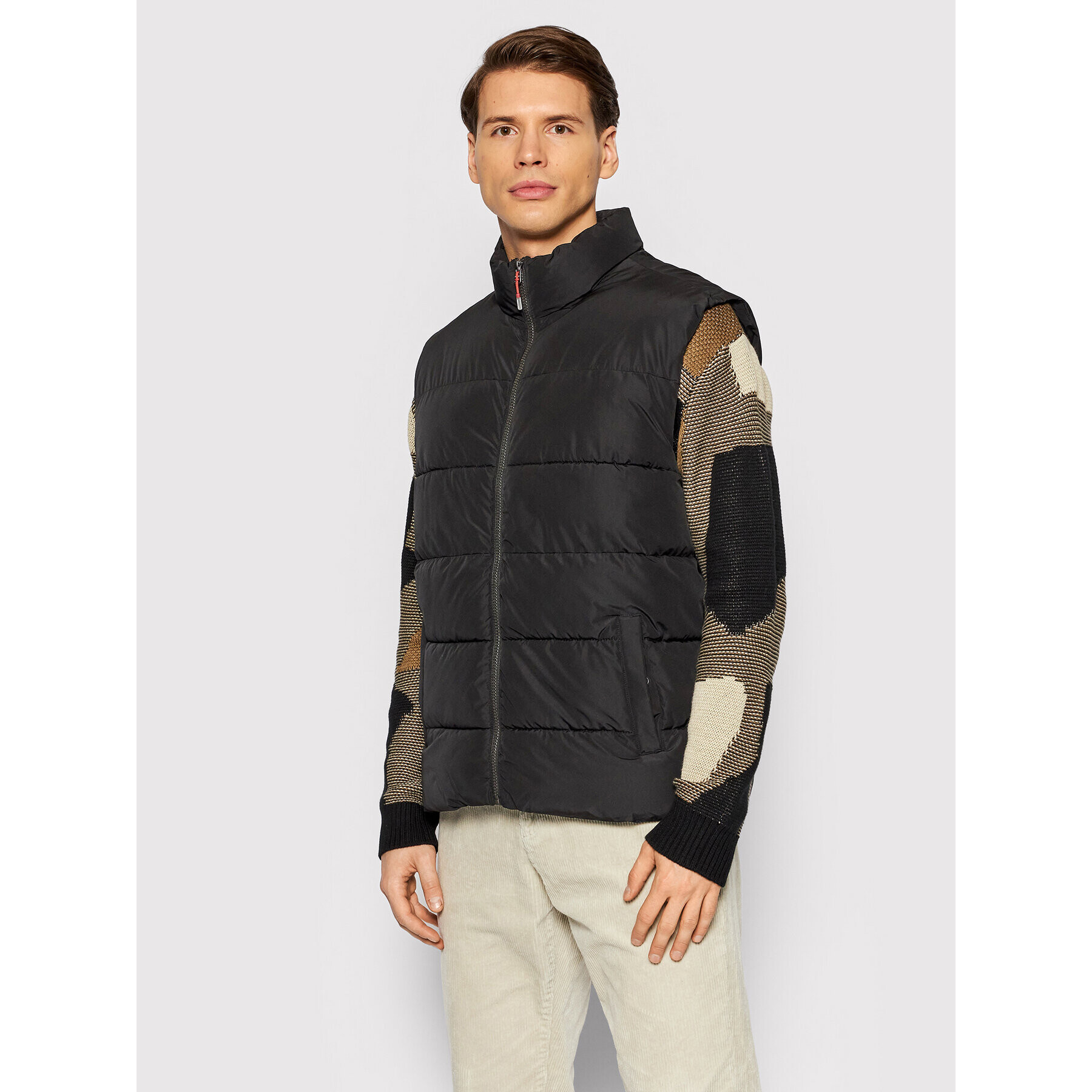 Only & Sons Елек Melvin 22020956 Черен Regular Fit - Pepit.bg