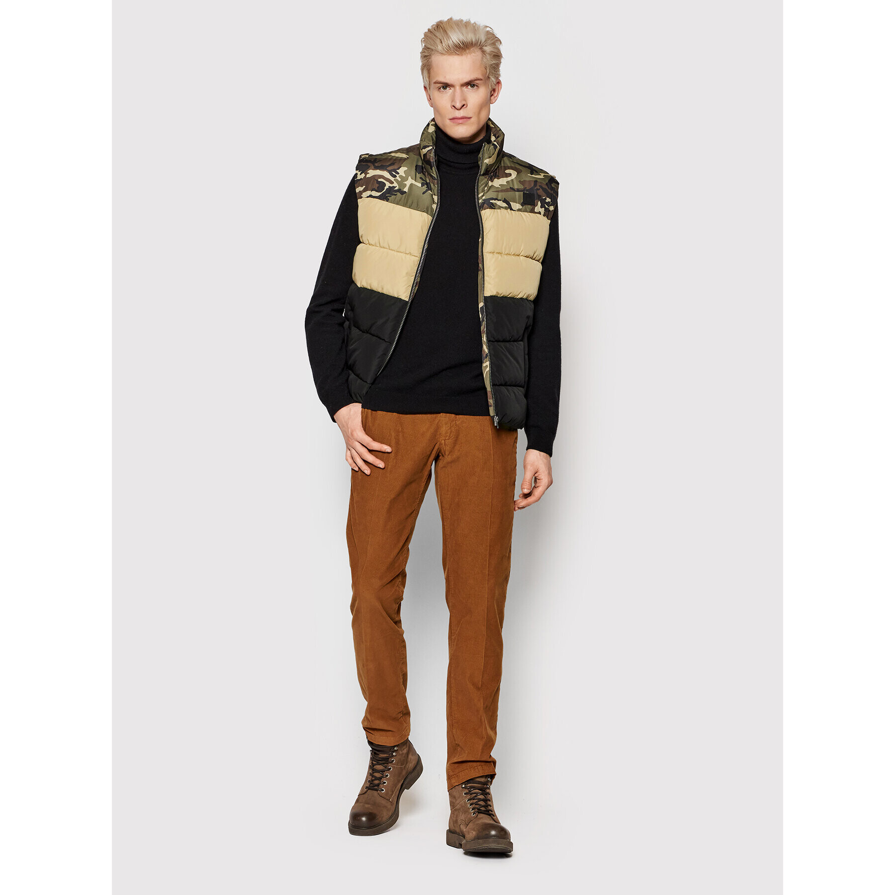 Only & Sons Елек Melvin 22022232 Зелен Regular Fit - Pepit.bg