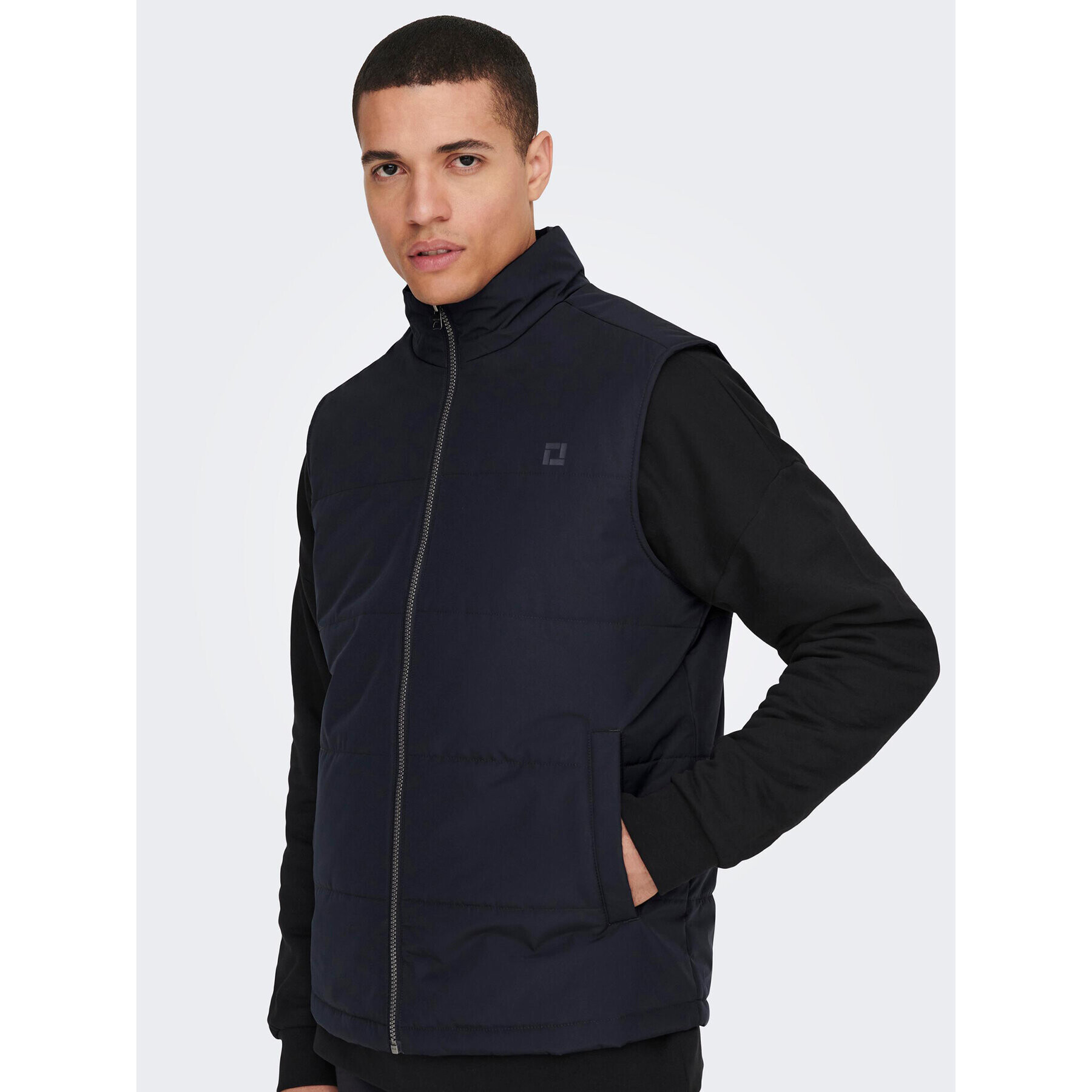 Only & Sons Елек Melvin 22024154 Тъмносин Regular Fit - Pepit.bg