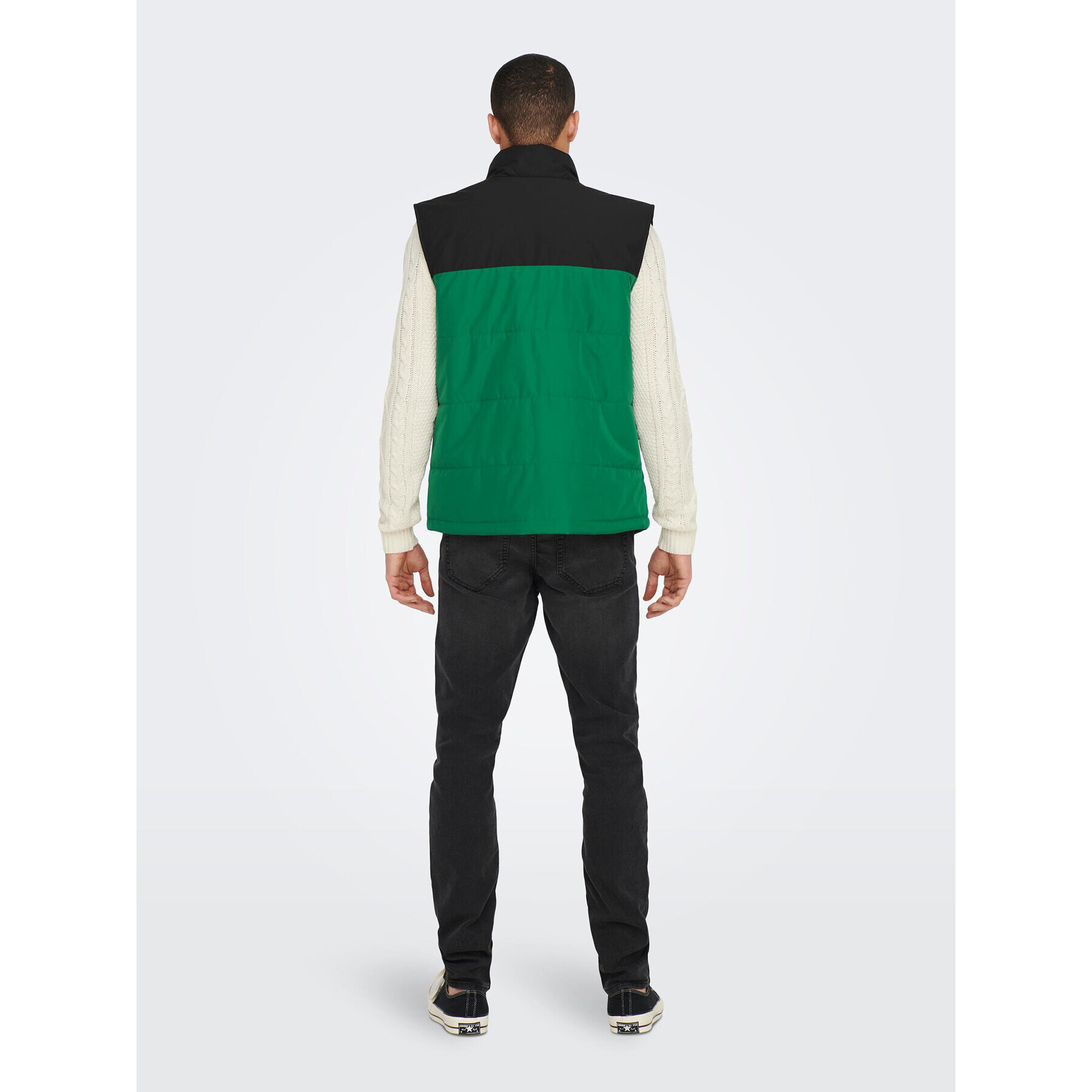 Only & Sons Елек Melvin 22024154 Зелен Regular Fit - Pepit.bg