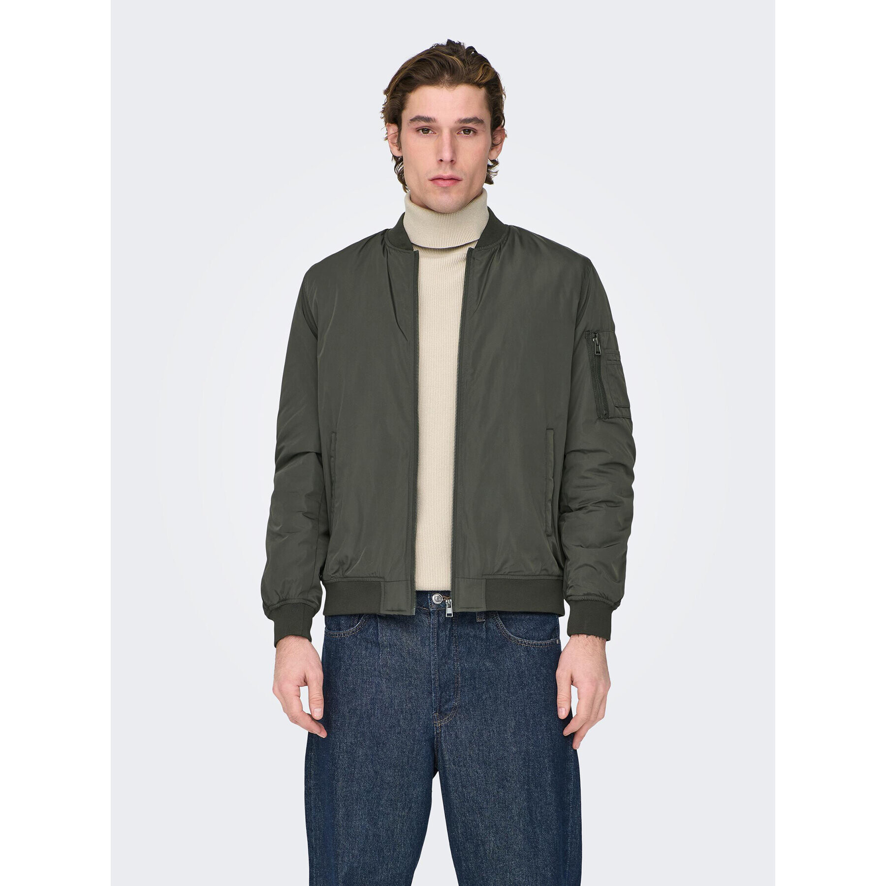 Only & Sons Яке бомбър Joshua 22023287 Каки Regular Fit - Pepit.bg