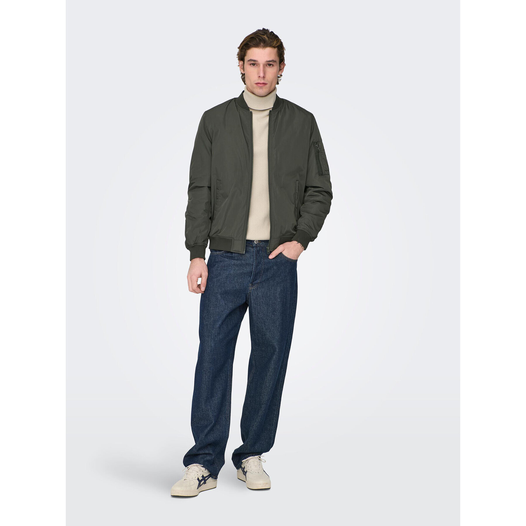 Only & Sons Яке бомбър Joshua 22023287 Каки Regular Fit - Pepit.bg