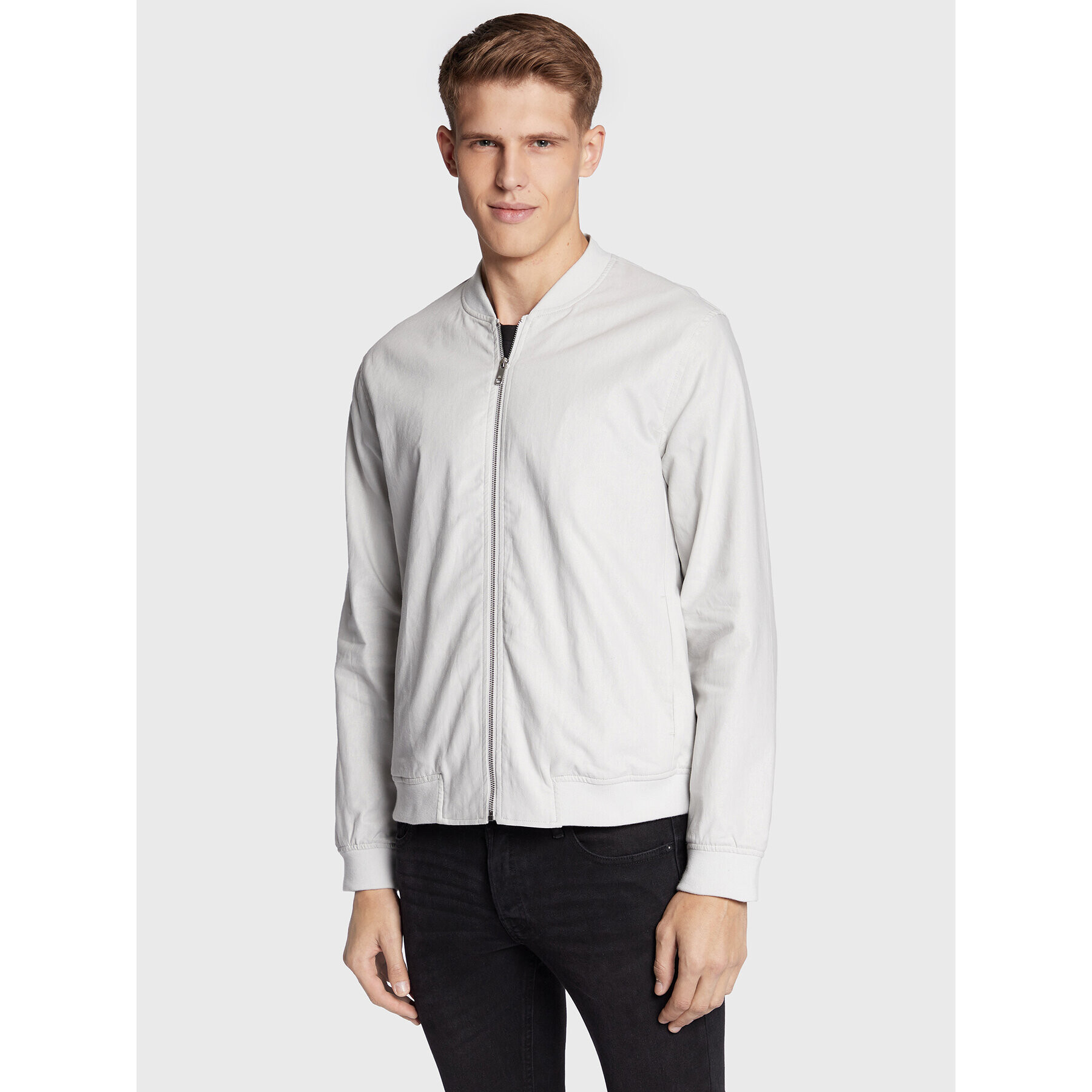 Only & Sons Яке бомбър Oliver 22022087 Сив Regular Fit - Pepit.bg