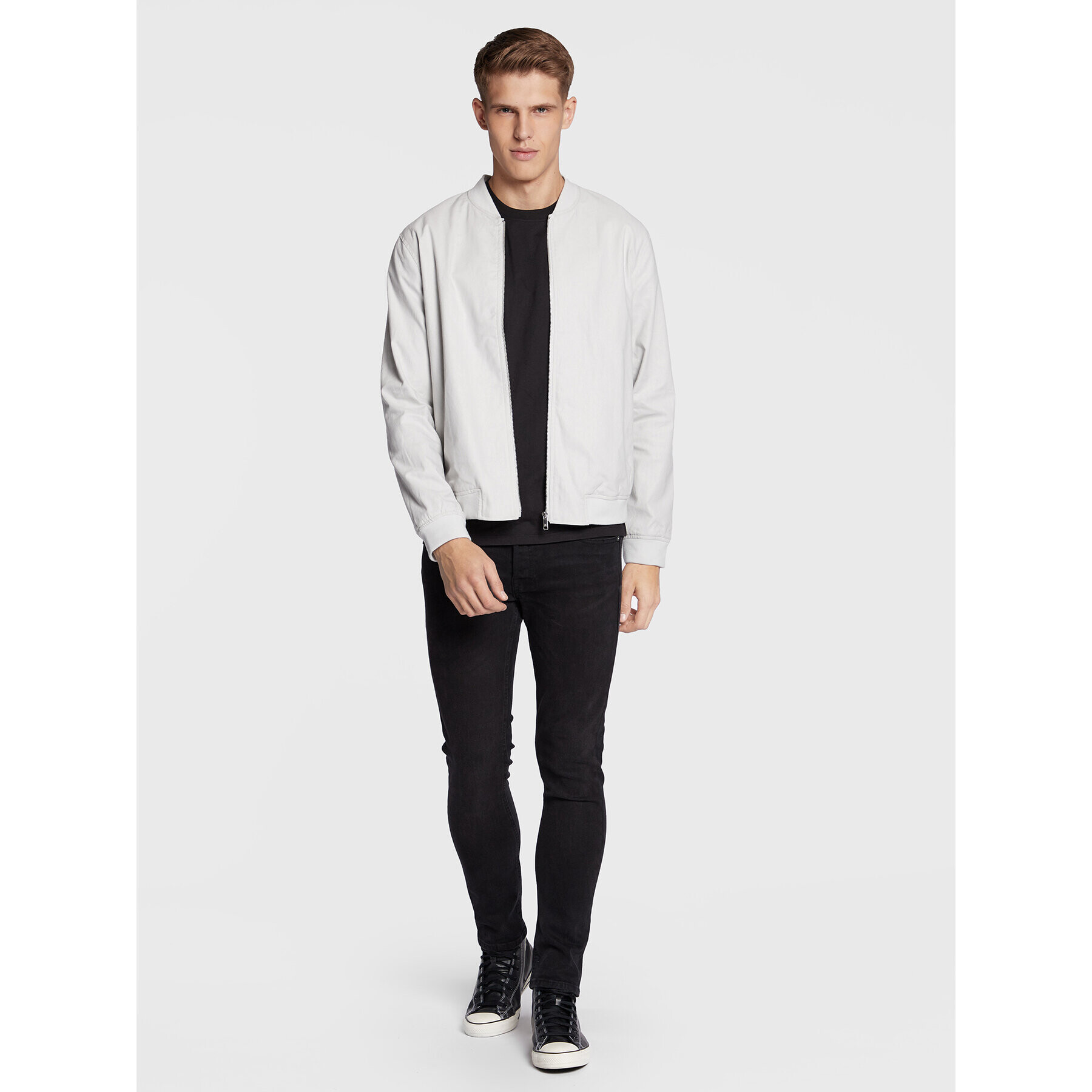 Only & Sons Яке бомбър Oliver 22022087 Сив Regular Fit - Pepit.bg
