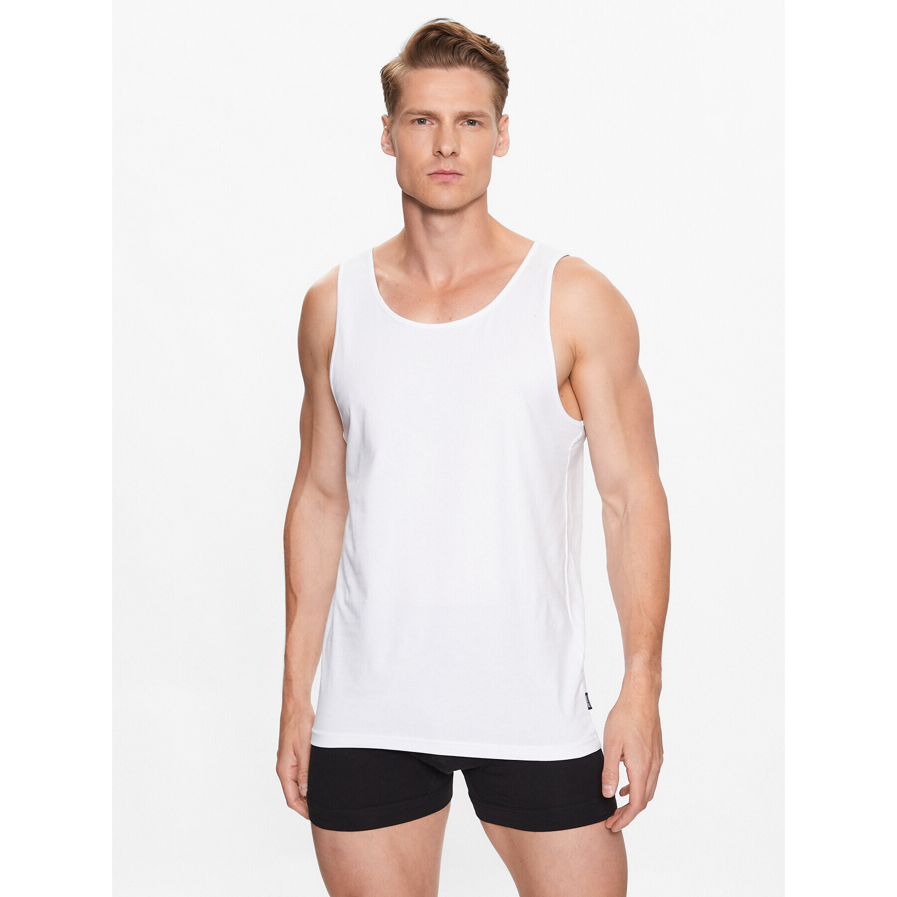 Only & Sons Комплект 2 блузи без ръкави Basic 22025682 Бял Slim Fit - Pepit.bg