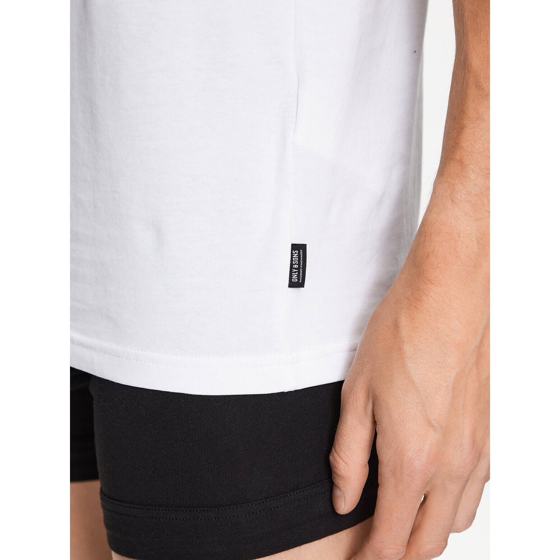Only & Sons Комплект 2 блузи без ръкави Basic 22025682 Бял Slim Fit - Pepit.bg