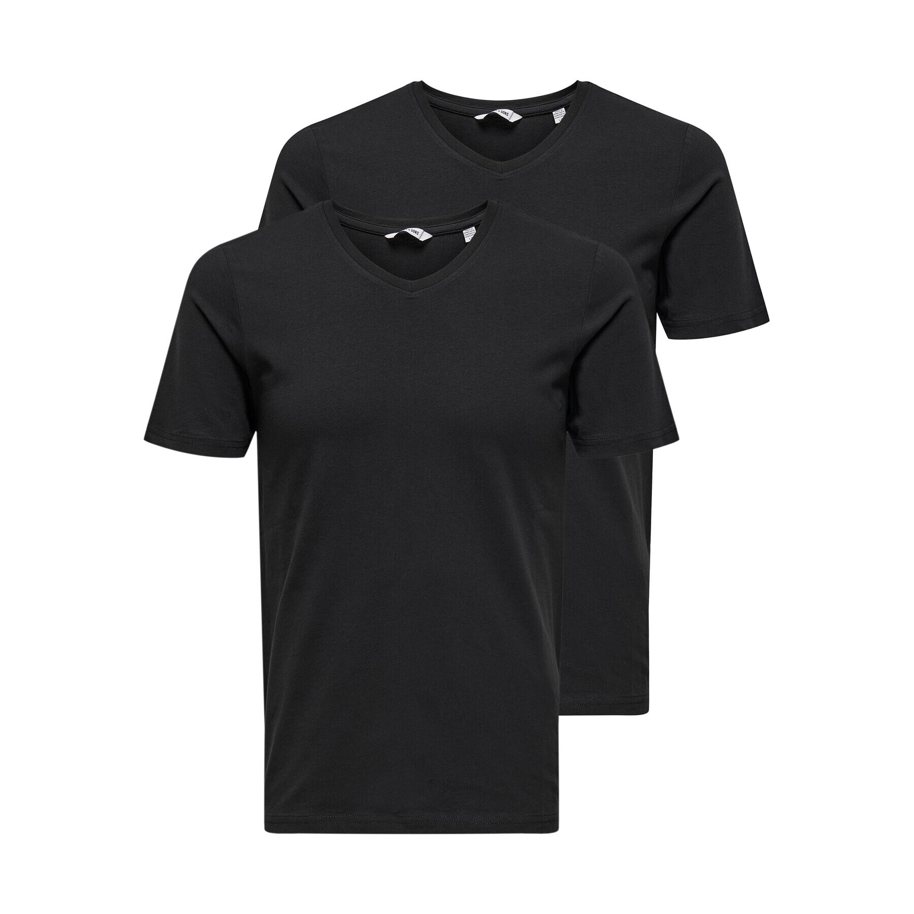 Only & Sons Комплект 2 тишъртки Basic 22021926 Черен Slim Fit - Pepit.bg
