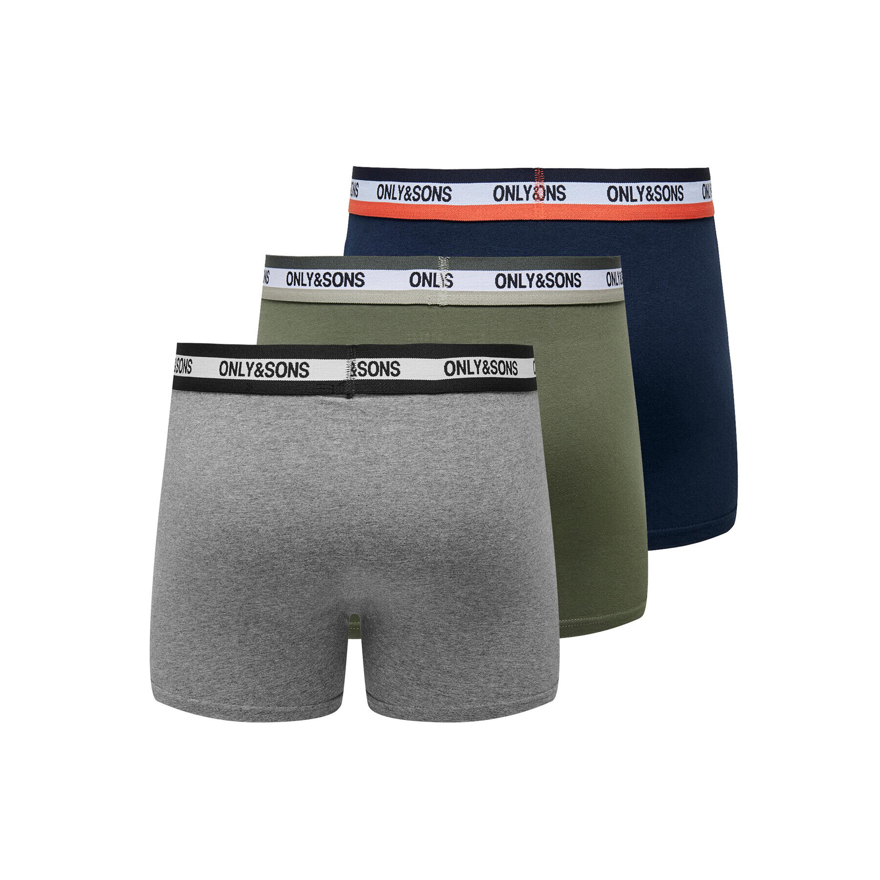 Only & Sons Комплект 3 чифта боксерки 22025197 Цветен - Pepit.bg