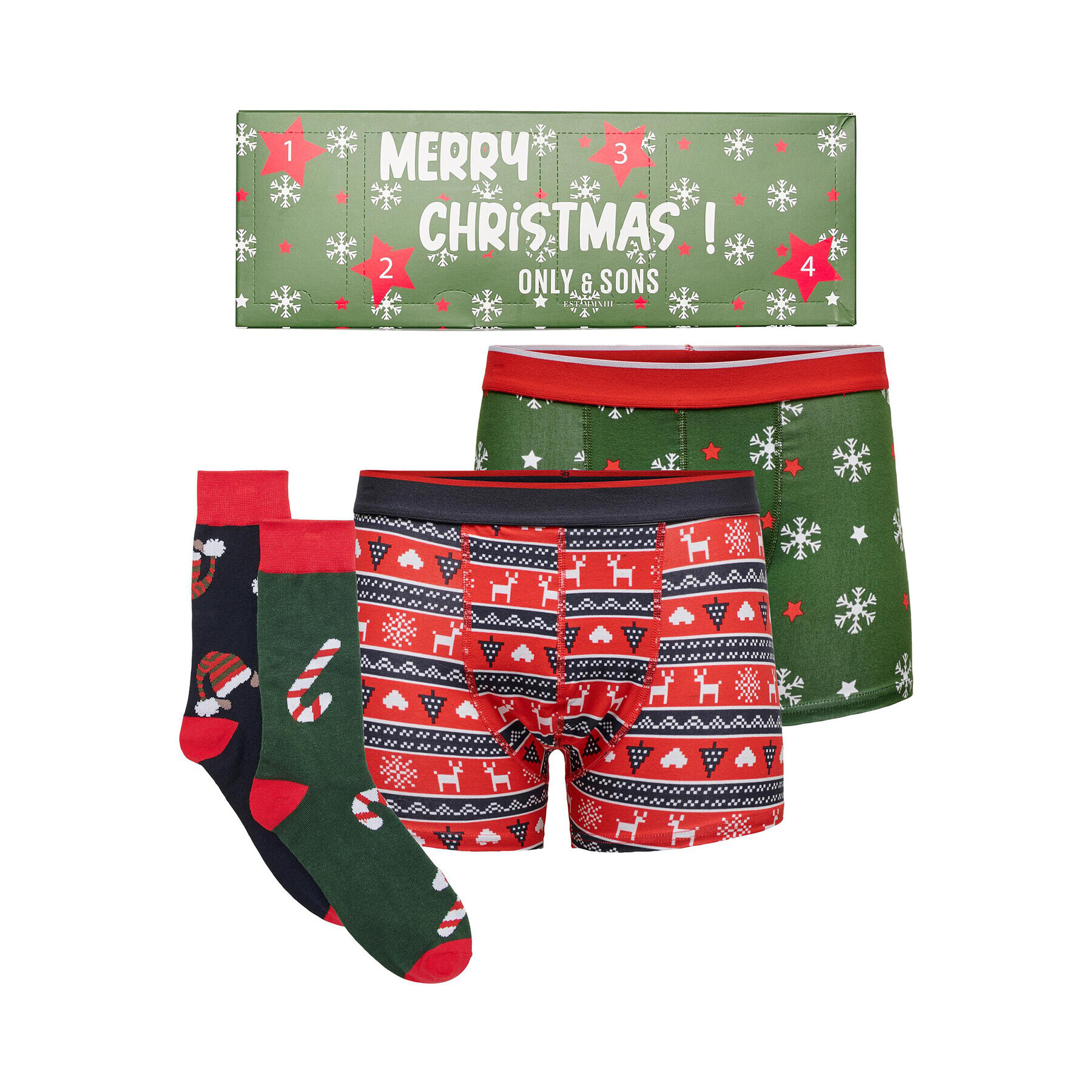 Only & Sons Комплект бельо X-Mass Box 22024037 Цветен - Pepit.bg