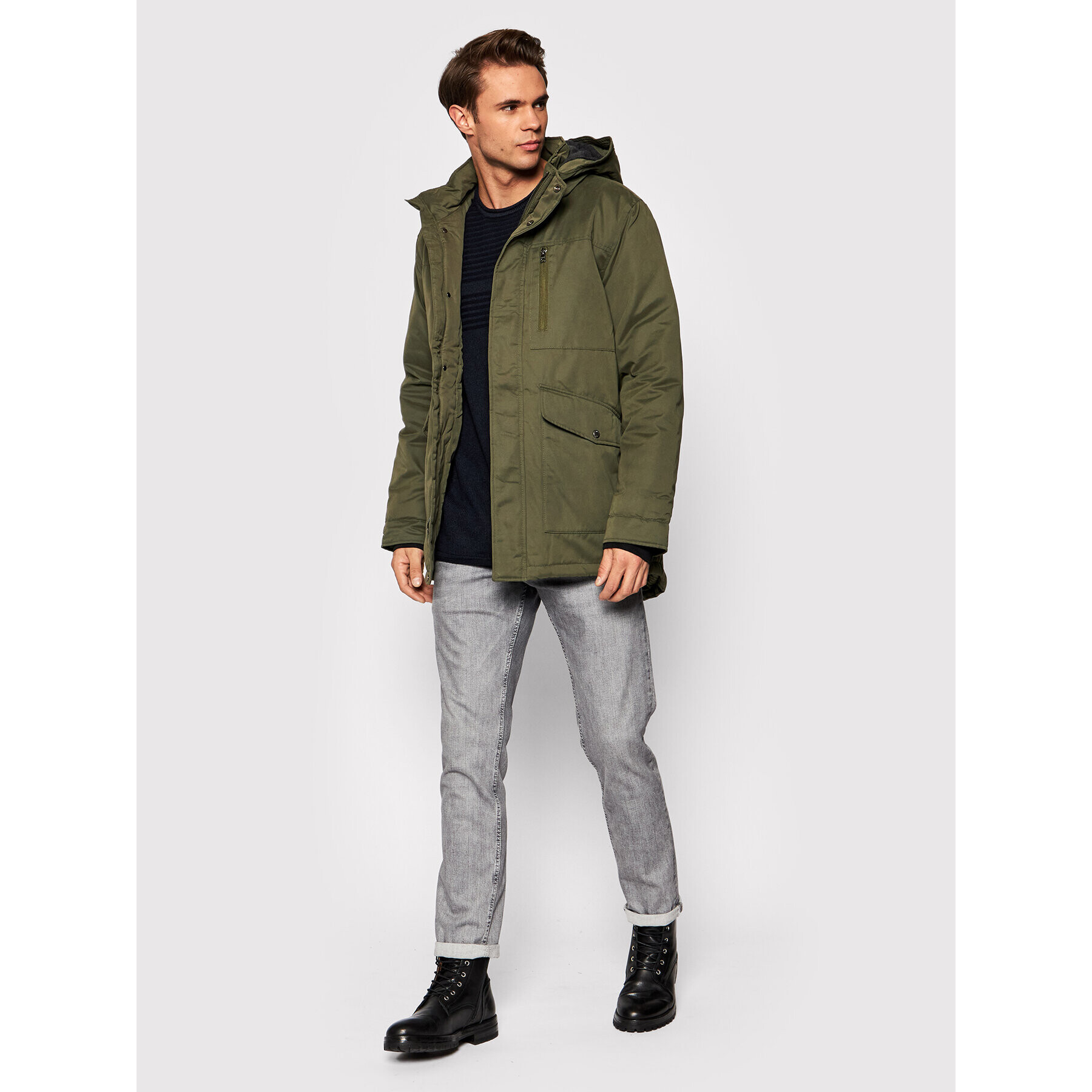 Only & Sons Парка Elliot 22019342 Зелен Regular Fit - Pepit.bg