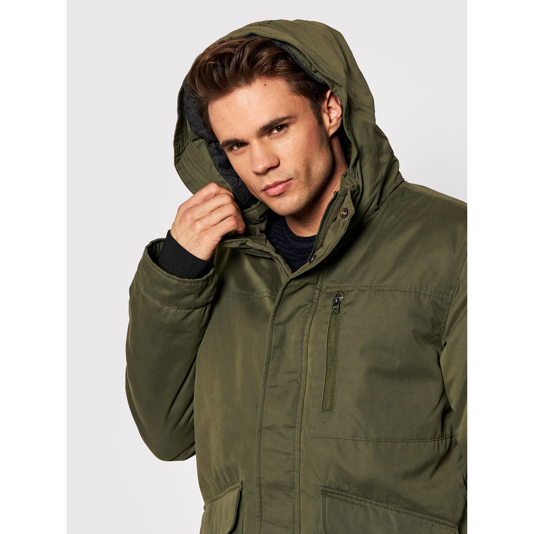 Only & Sons Парка Elliot 22019342 Зелен Regular Fit - Pepit.bg