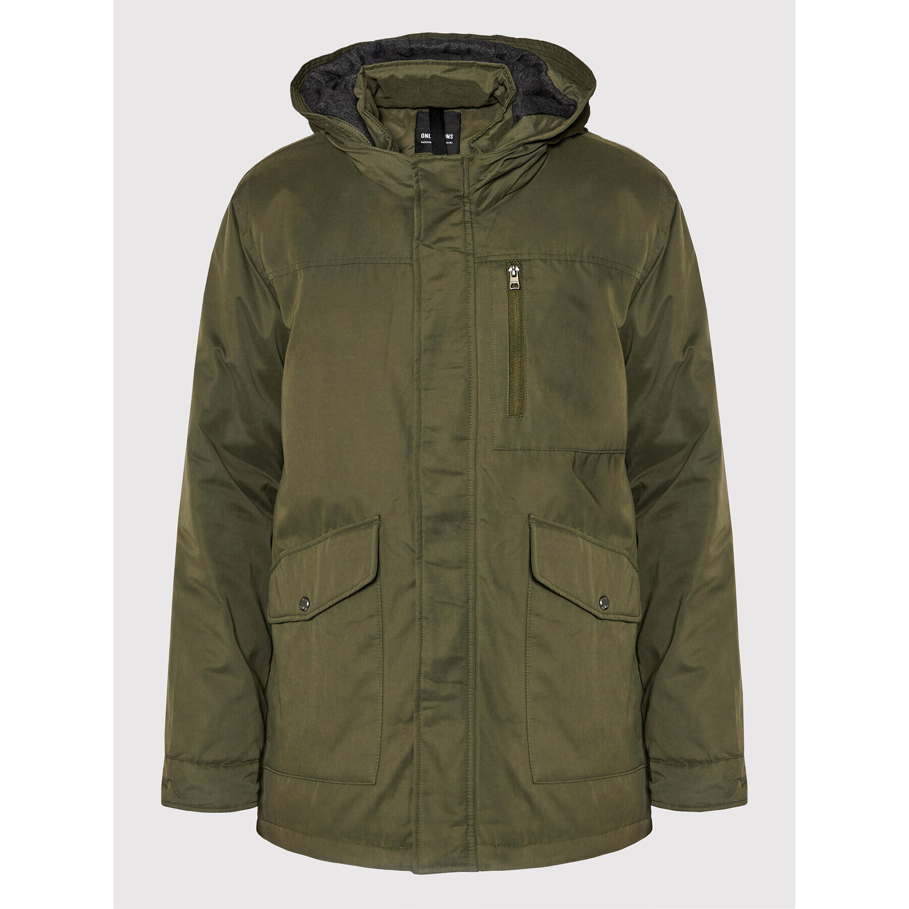 Only & Sons Парка Elliot 22019342 Зелен Regular Fit - Pepit.bg
