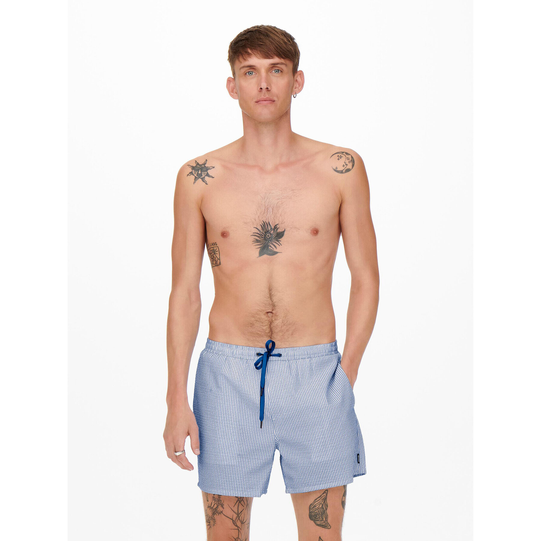 Only & Sons Плувни шорти 22021841 Син Regular Fit - Pepit.bg