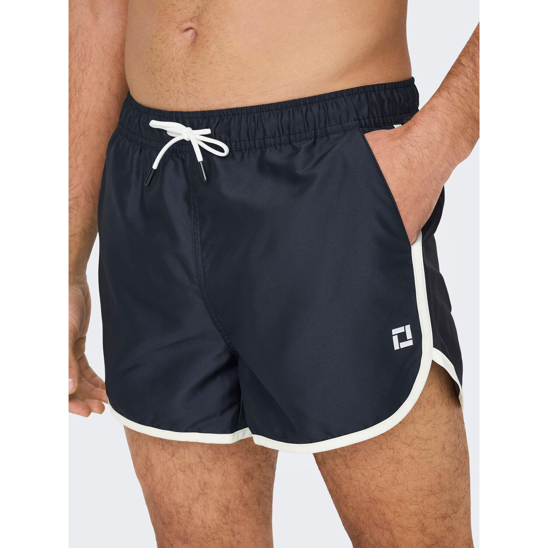 Only & Sons Плувни шорти 22025387 Черен Regular Fit - Pepit.bg