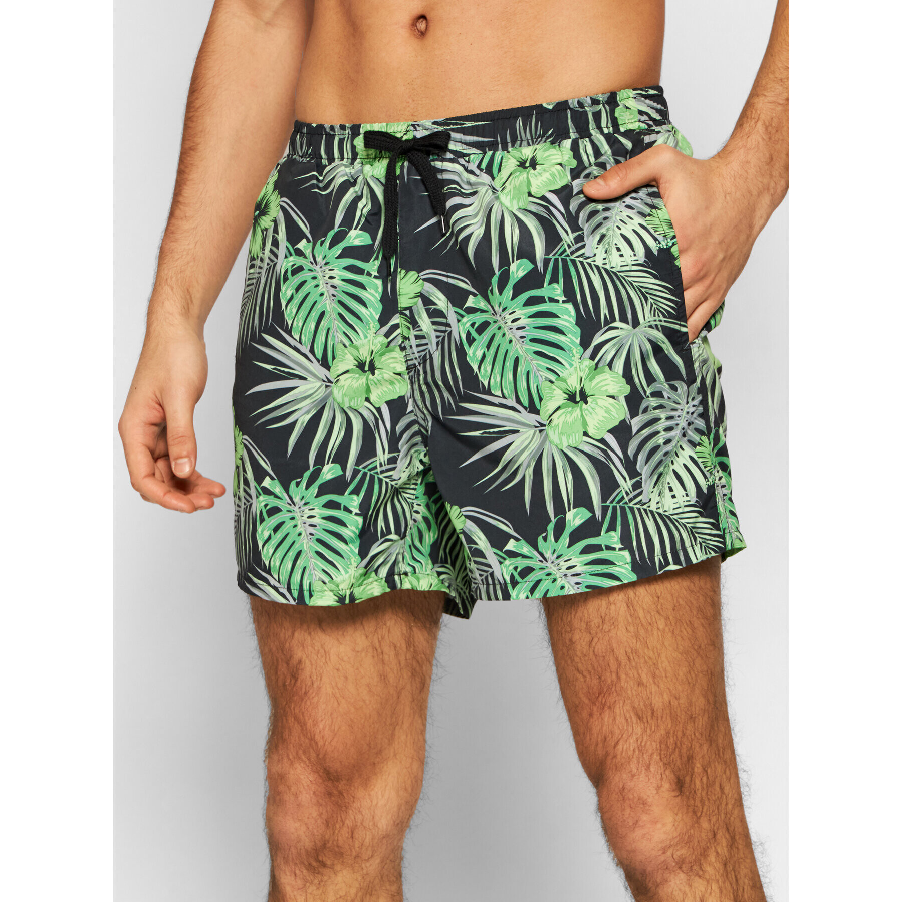Only & Sons Плувни шорти Ted 22019093 Черен Regular Fit - Pepit.bg