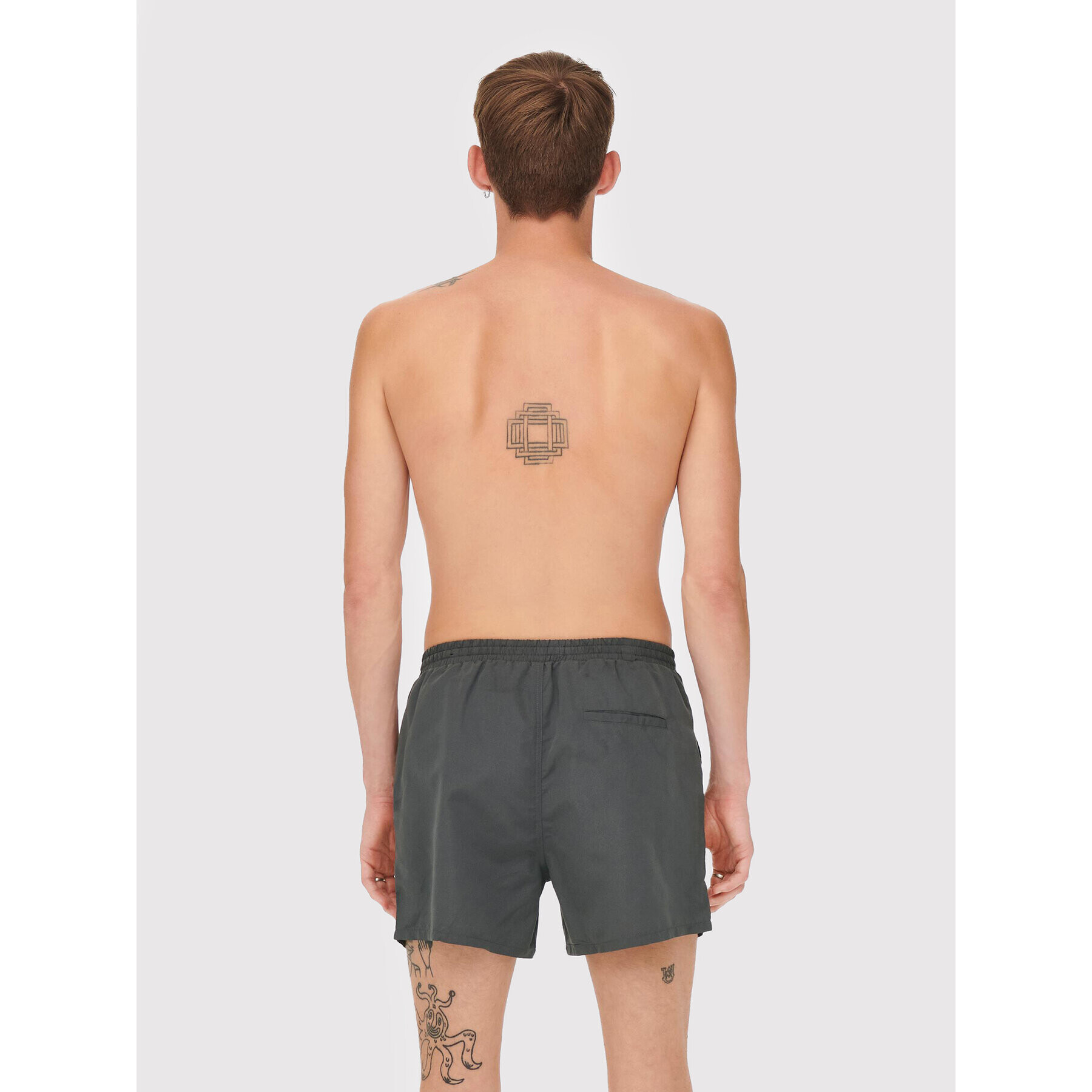 Only & Sons Плувни шорти Ted 22021832 Сив Regular Fit - Pepit.bg