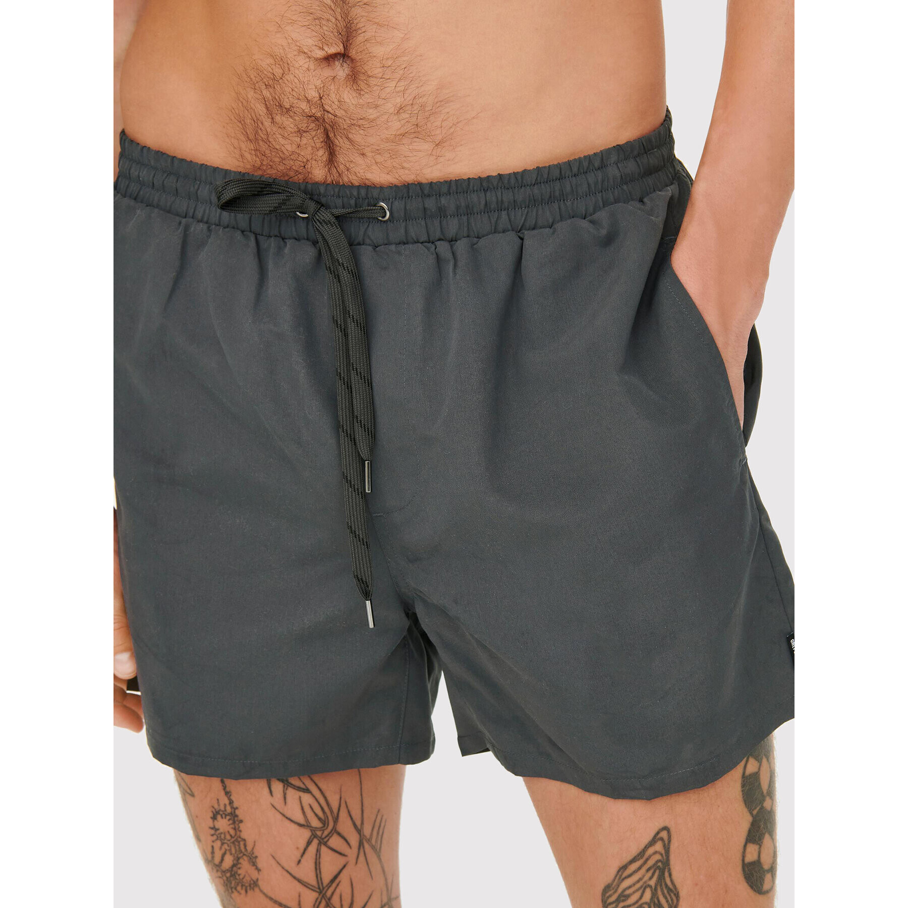 Only & Sons Плувни шорти Ted 22021832 Сив Regular Fit - Pepit.bg