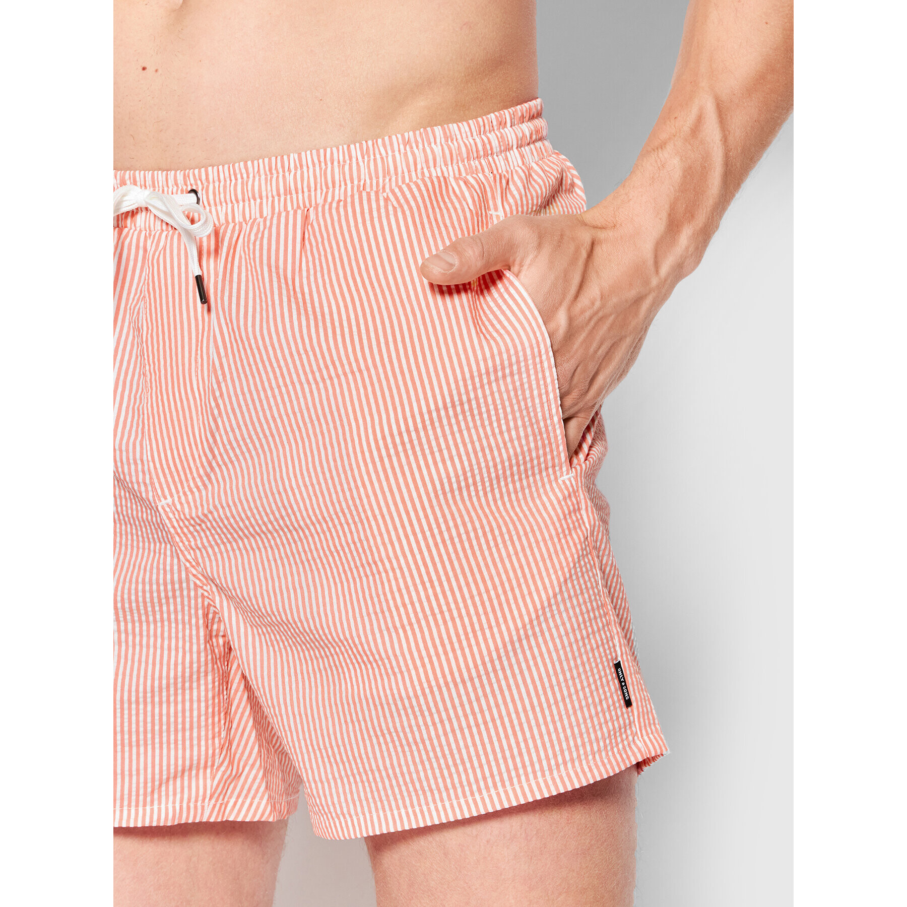 Only & Sons Плувни шорти Ted 22021841 Розов Regular Fit - Pepit.bg