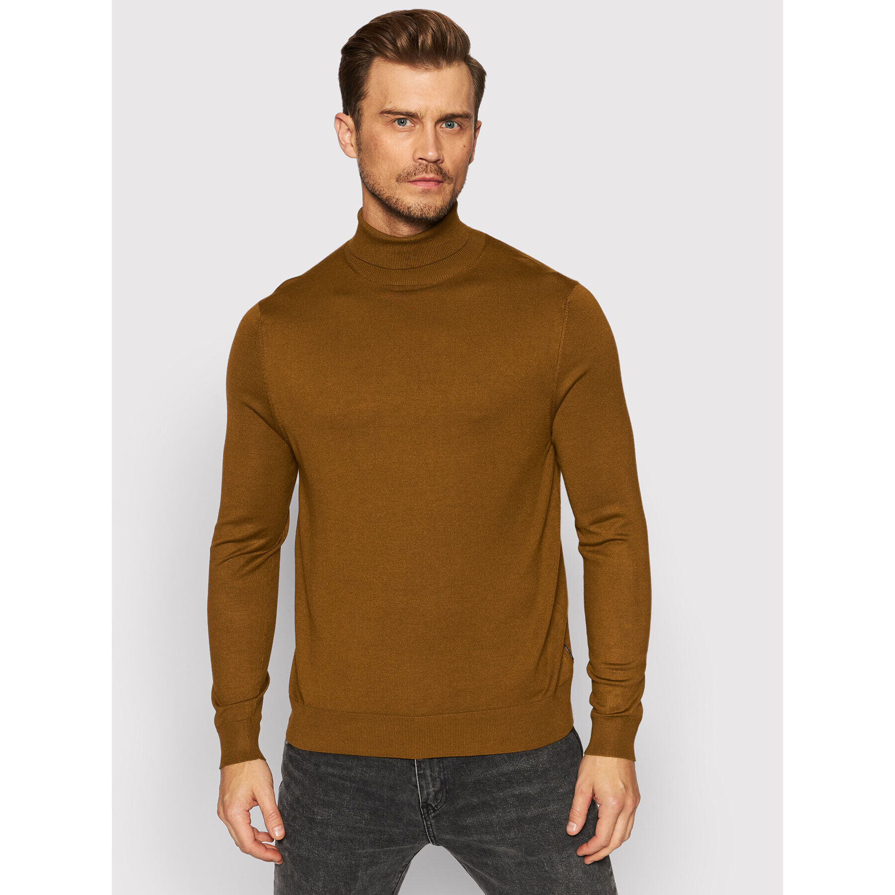 Only & Sons Поло Wyler 22020879 Кафяв Regular Fit - Pepit.bg
