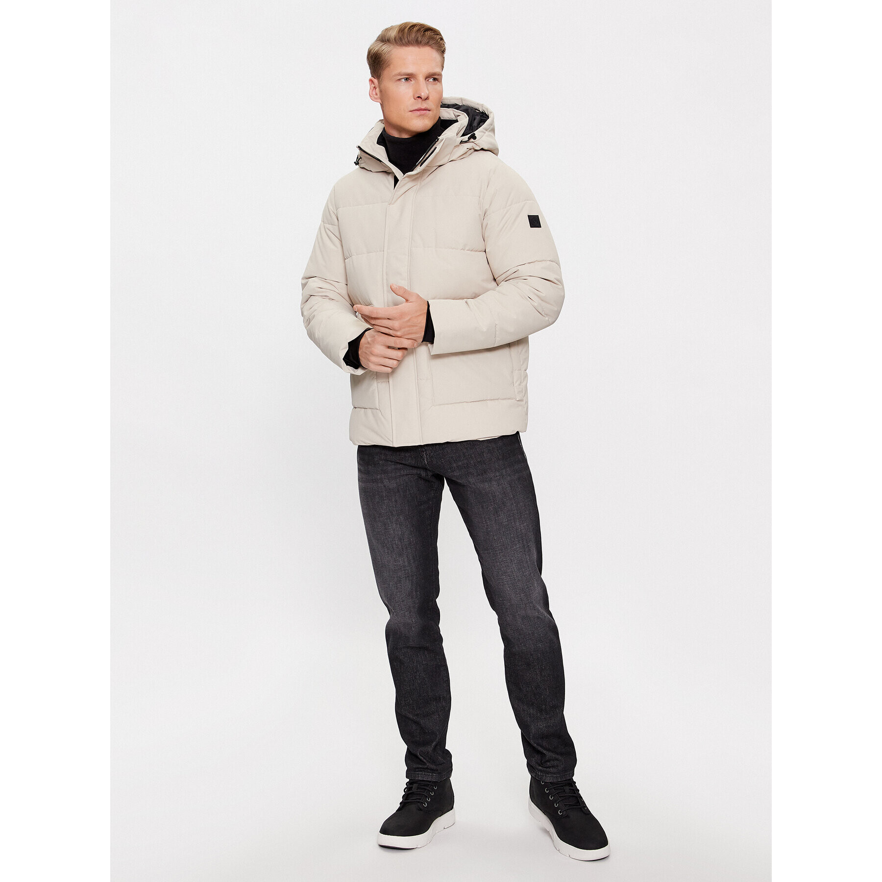 Only & Sons Пухено яке 22025825 Бежов Regular Fit - Pepit.bg