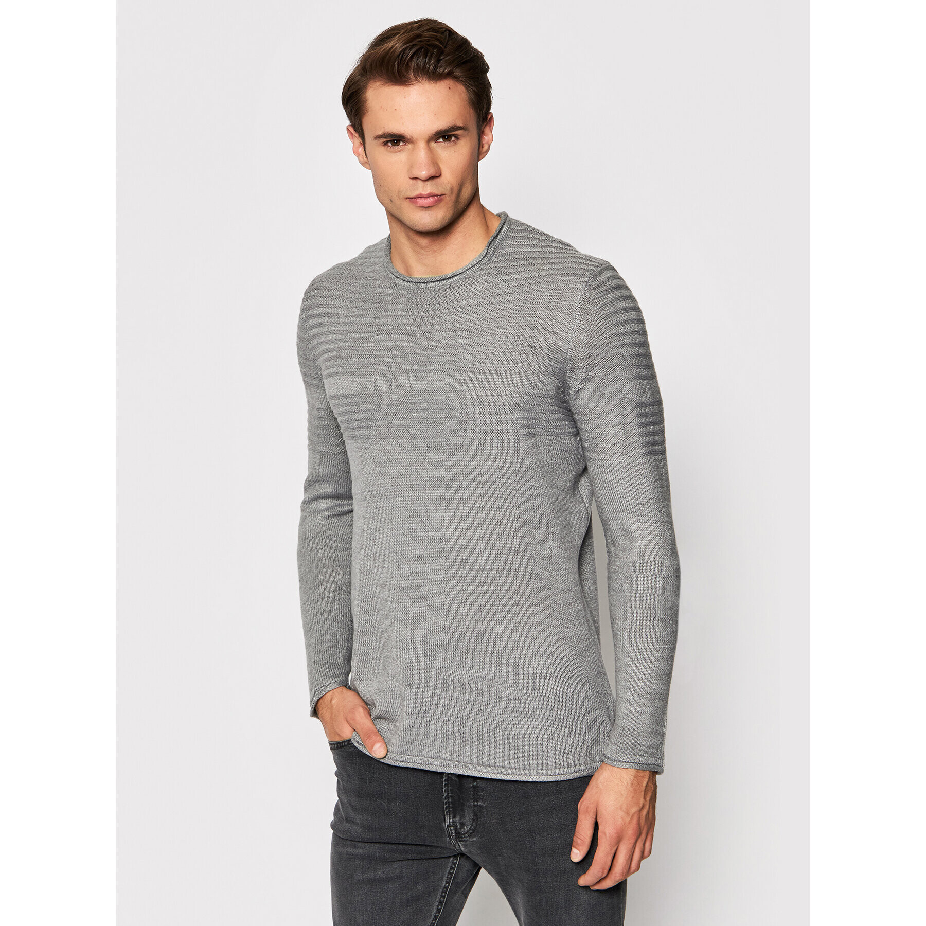 Only & Sons Пуловер Blade 22021678 Сив Regular Fit - Pepit.bg