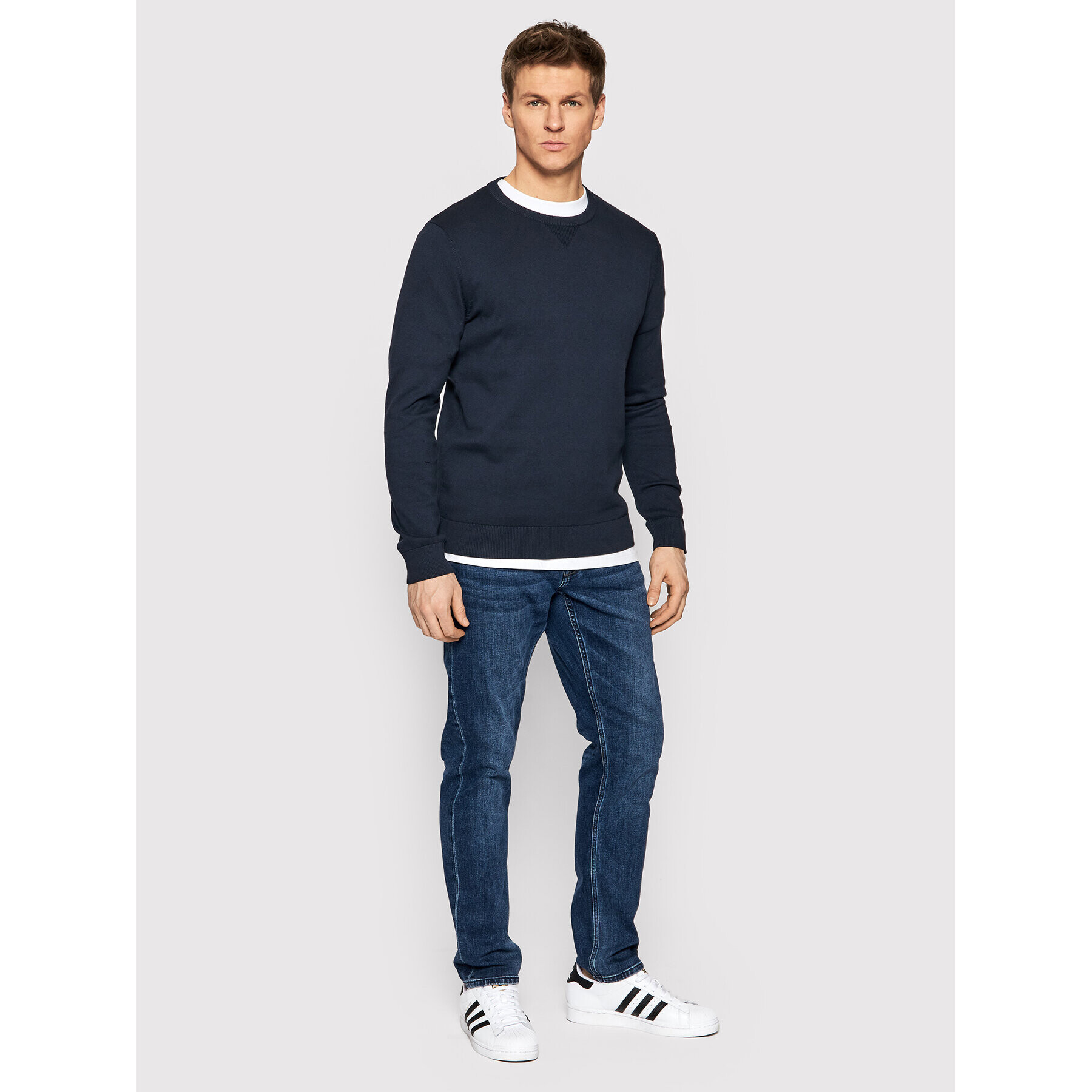 Only & Sons Пуловер Bovi 22023341 Тъмносин Regular Fit - Pepit.bg