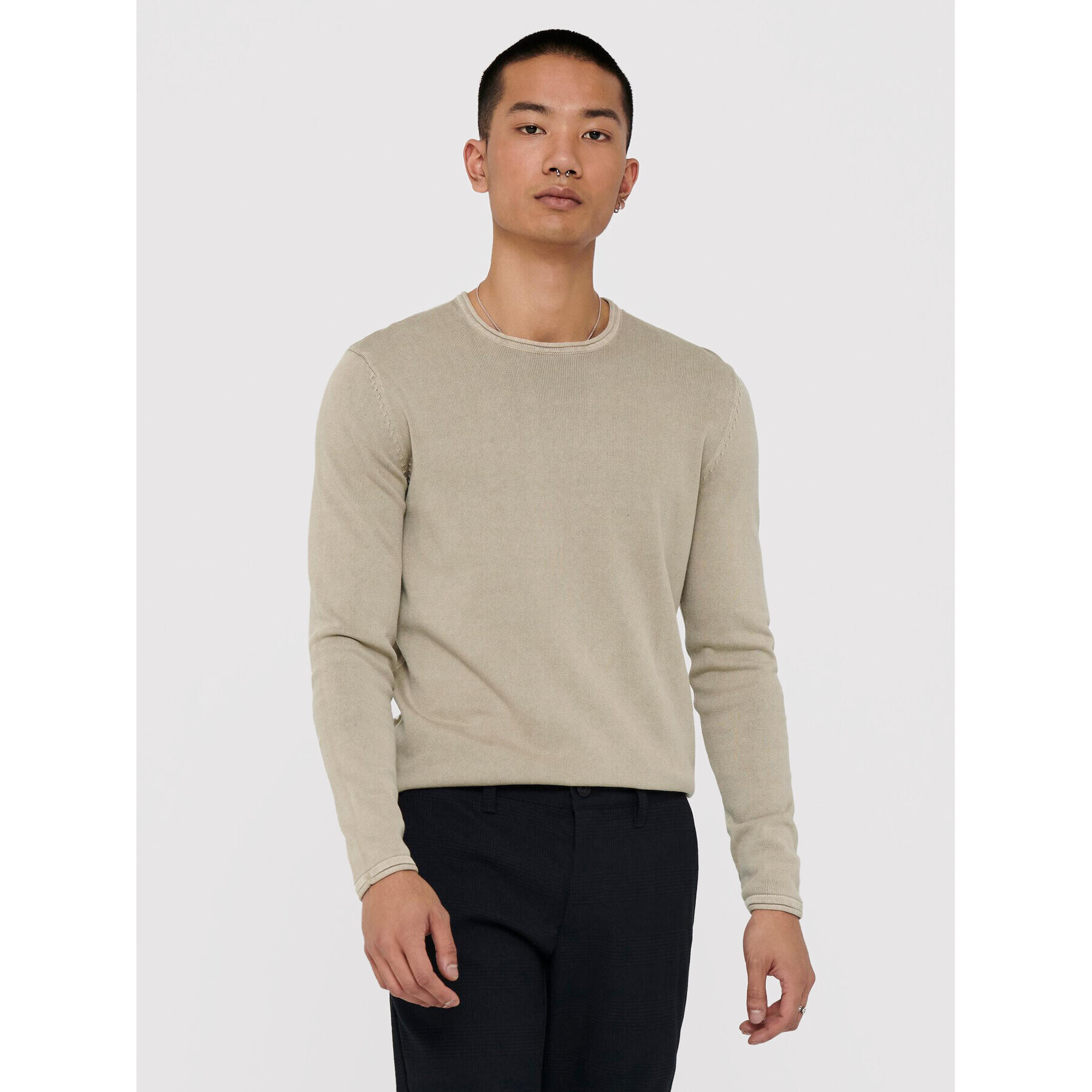Only & Sons Пуловер Garson 22006806 Бежов Regular Fit - Pepit.bg