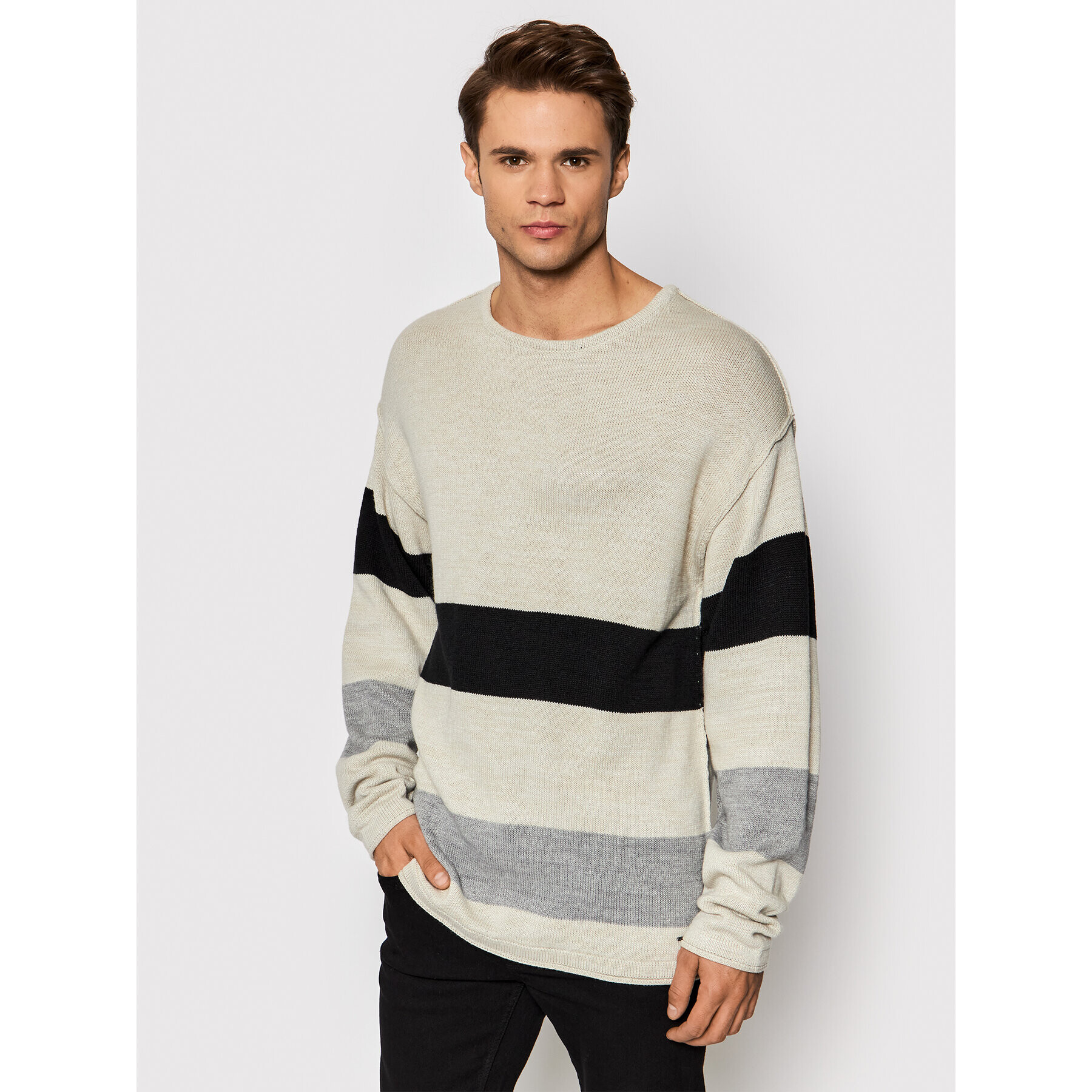 Only & Sons Пуловер Jan 22020990 Сив Regular Fit - Pepit.bg