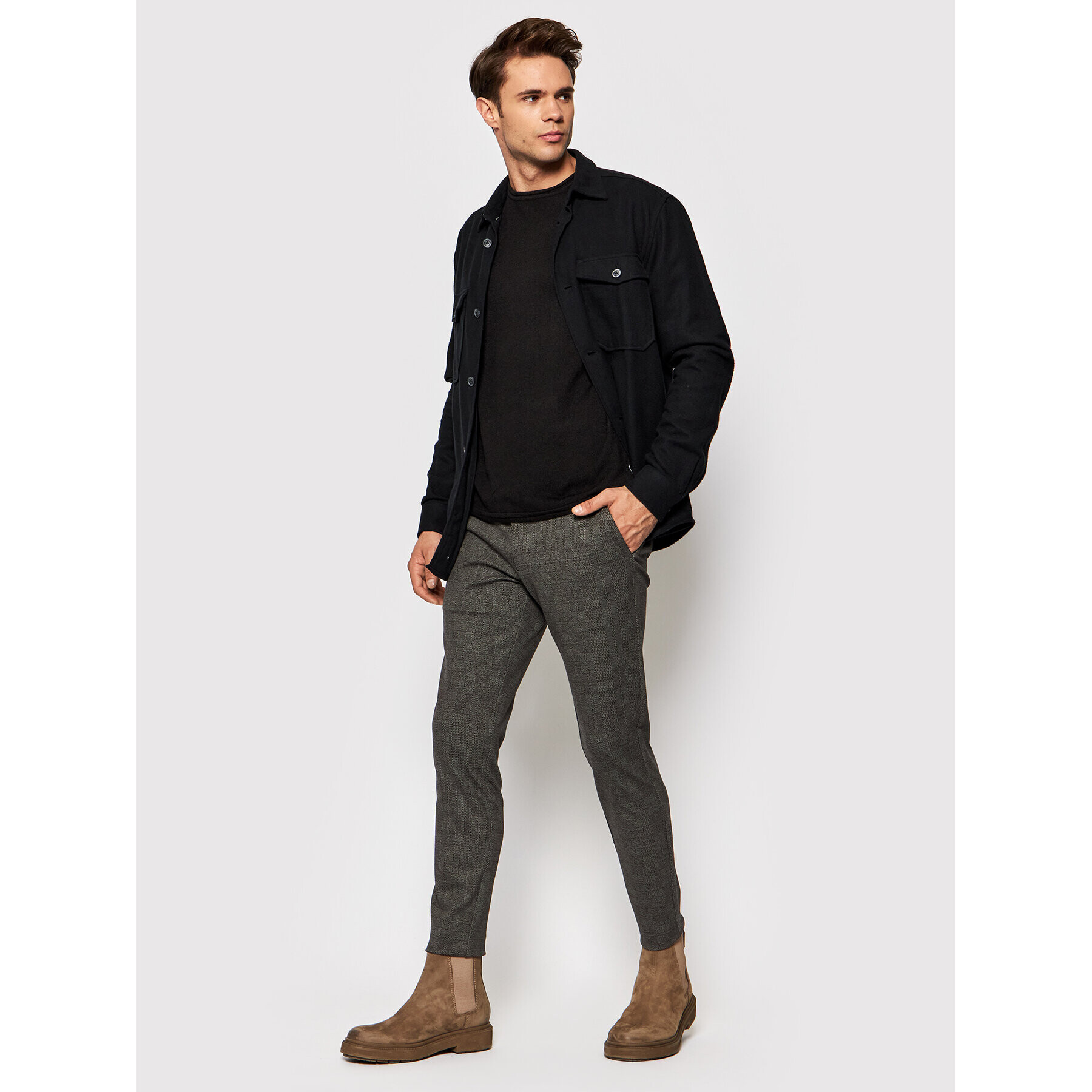 Only & Sons Пуловер Larson 22021662 Черен Regular Fit - Pepit.bg