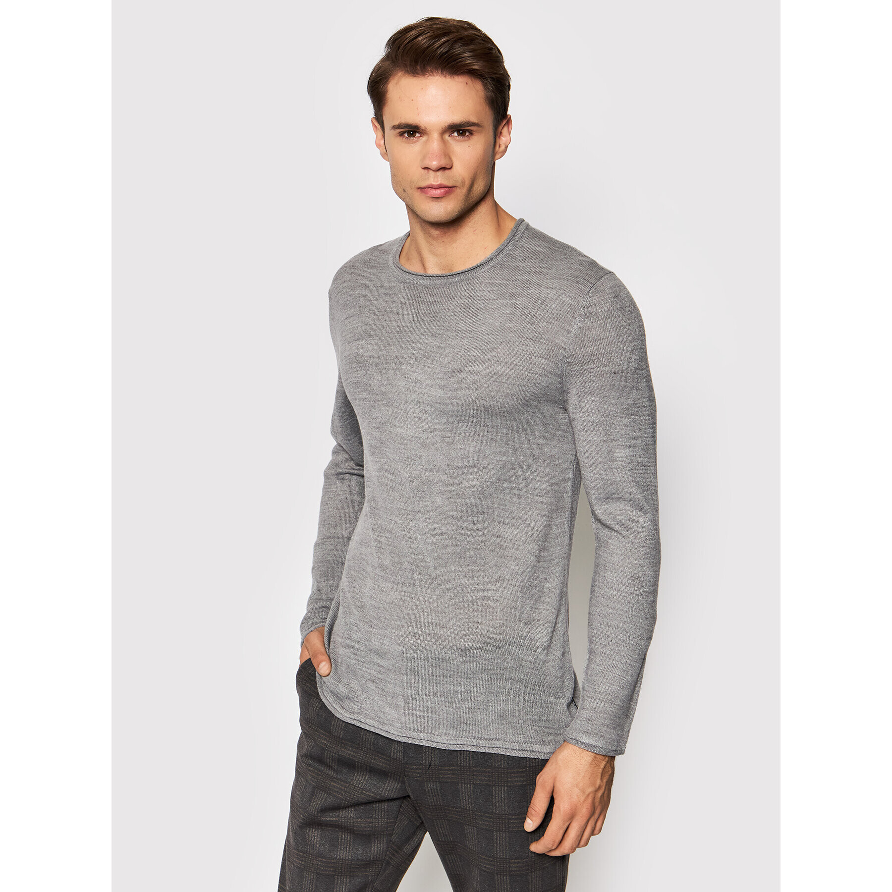 Only & Sons Пуловер Larson 22021662 Сив Regular Fit - Pepit.bg