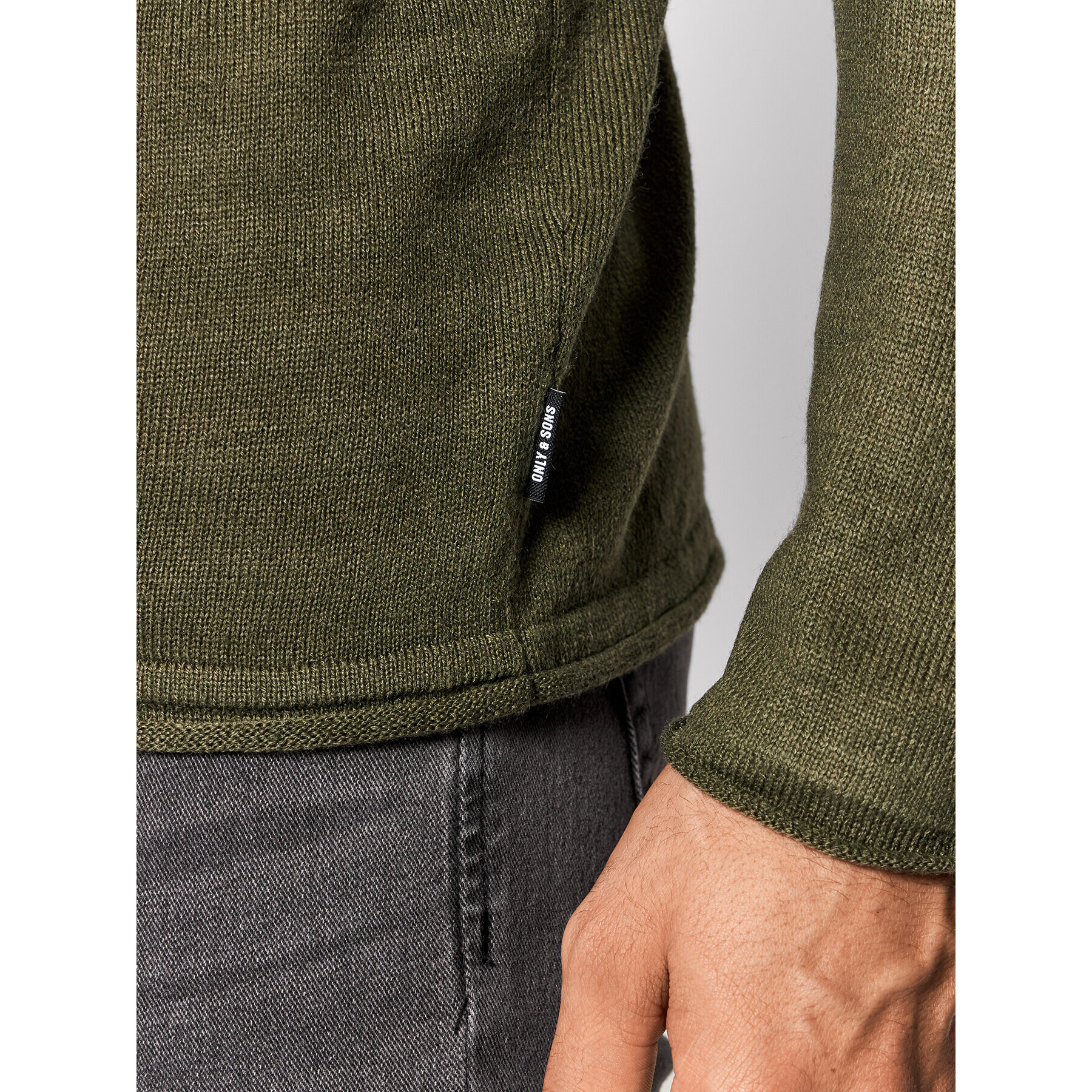 Only & Sons Пуловер Larson 22021662 Зелен Regular Fit - Pepit.bg
