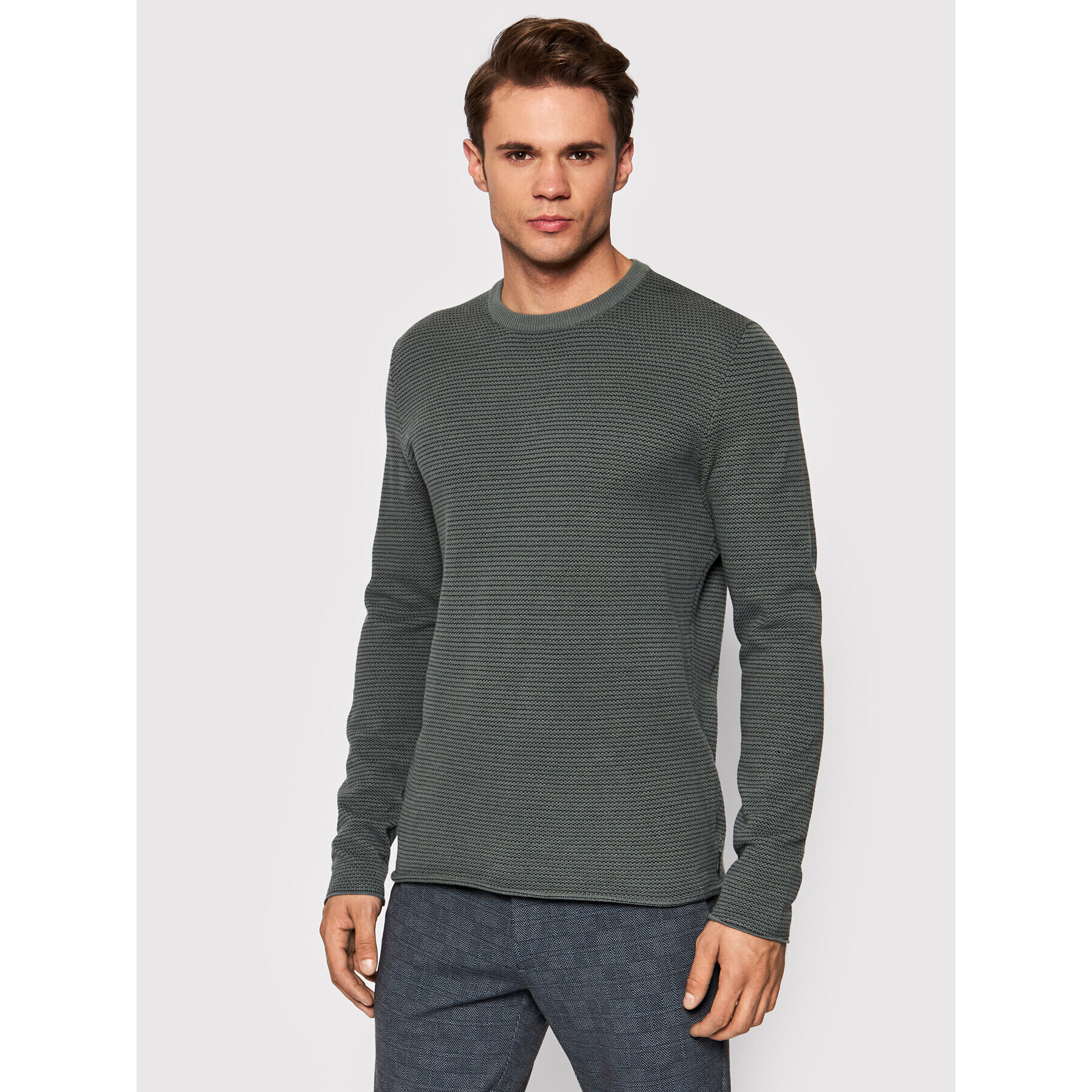 Only & Sons Пуловер Niguel 22019544 Зелен Regular Fit - Pepit.bg