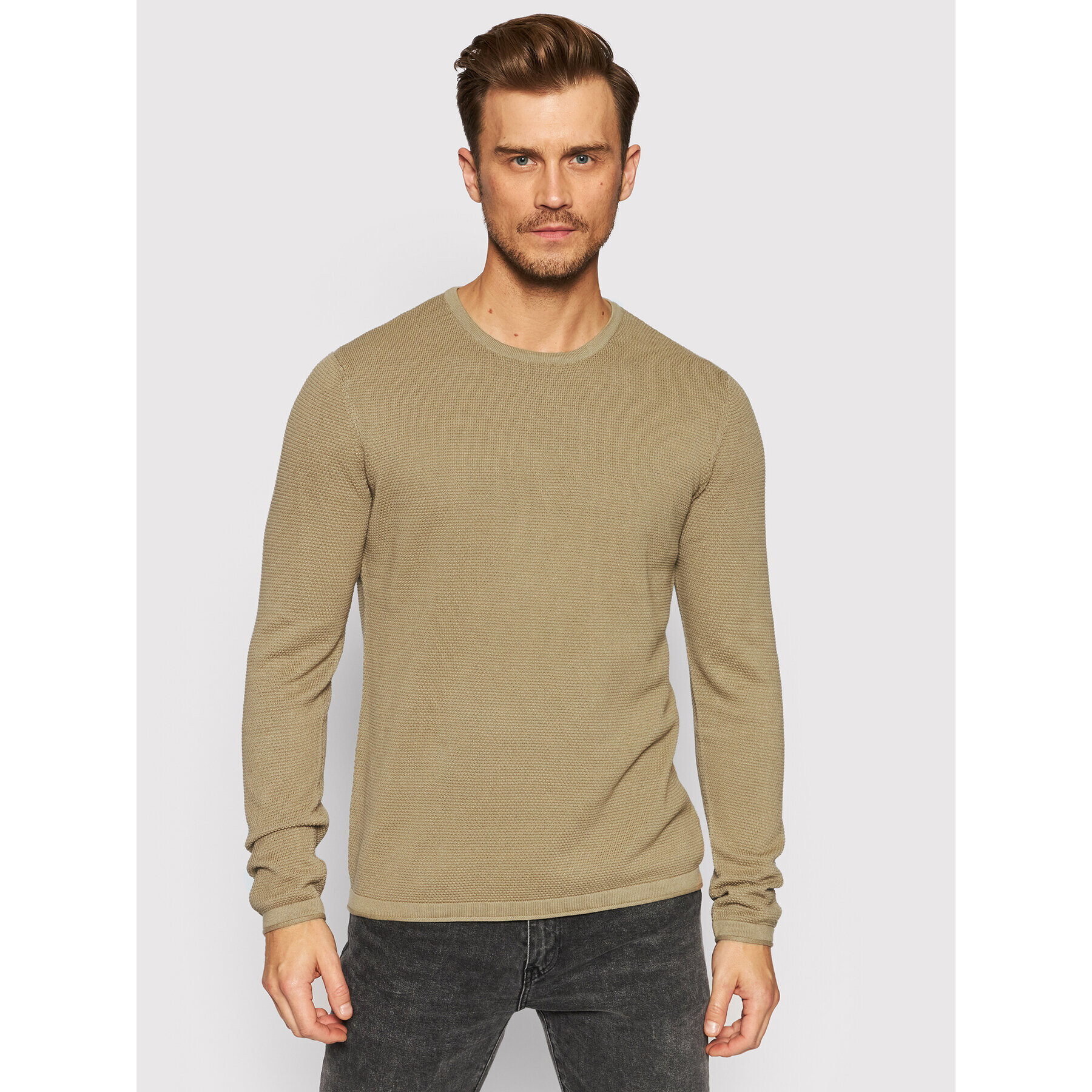 Only & Sons Пуловер Panter 22016980 Кафяв Regular Fit - Pepit.bg