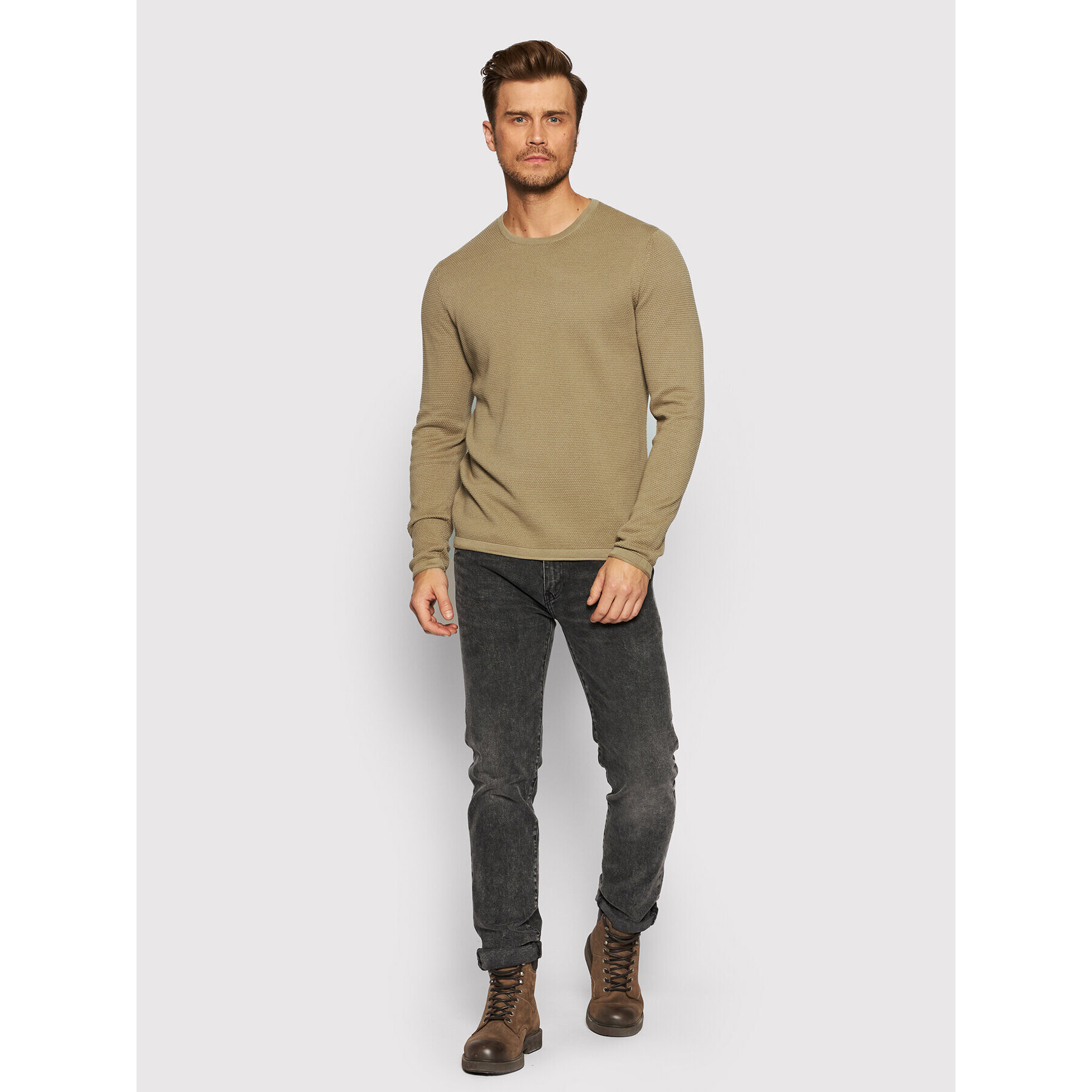 Only & Sons Пуловер Panter 22016980 Кафяв Regular Fit - Pepit.bg